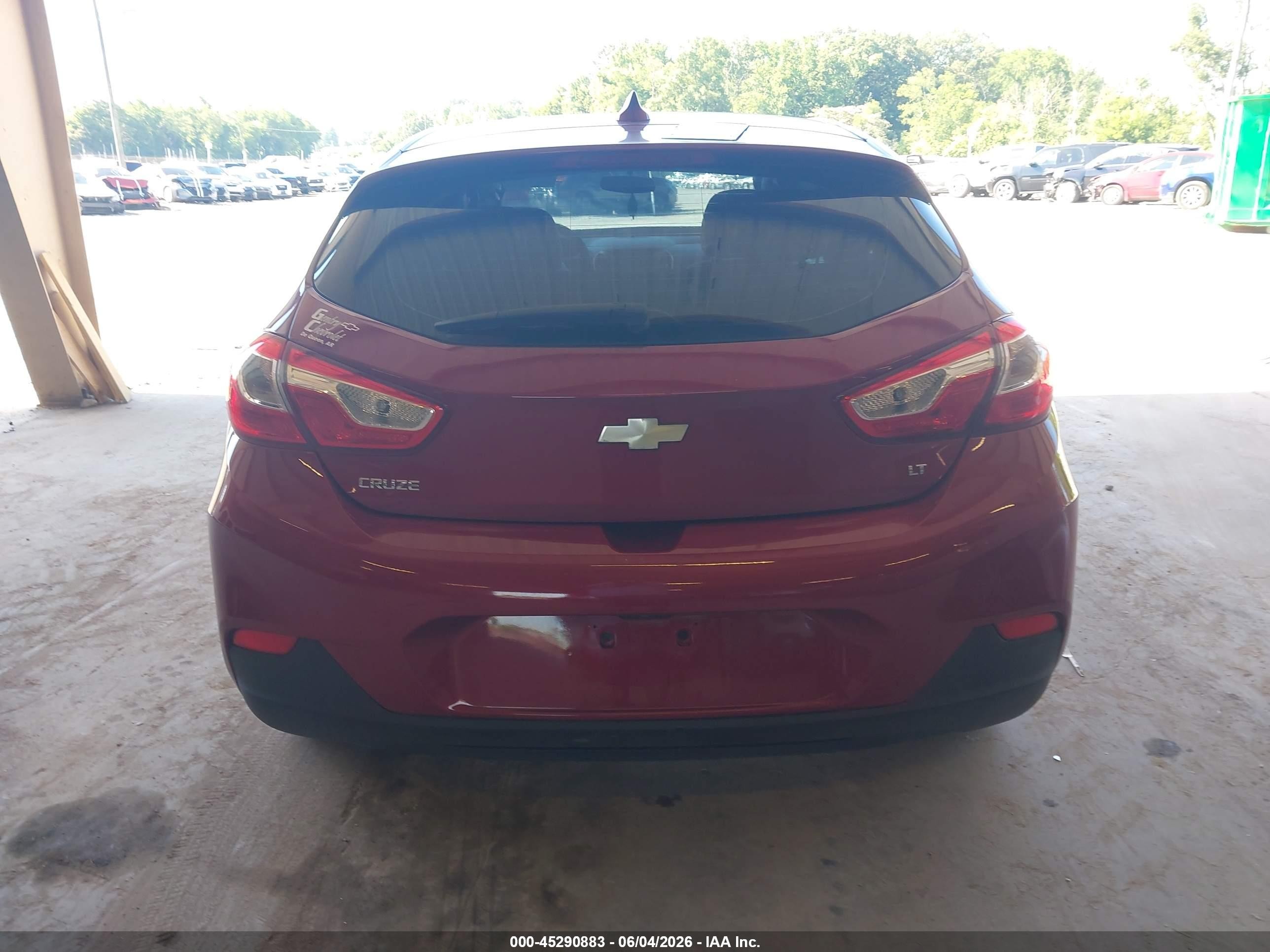 2018 Chevrolet Cruze Lt Auto Красный vin: 3G1BE6SM2JS655065
