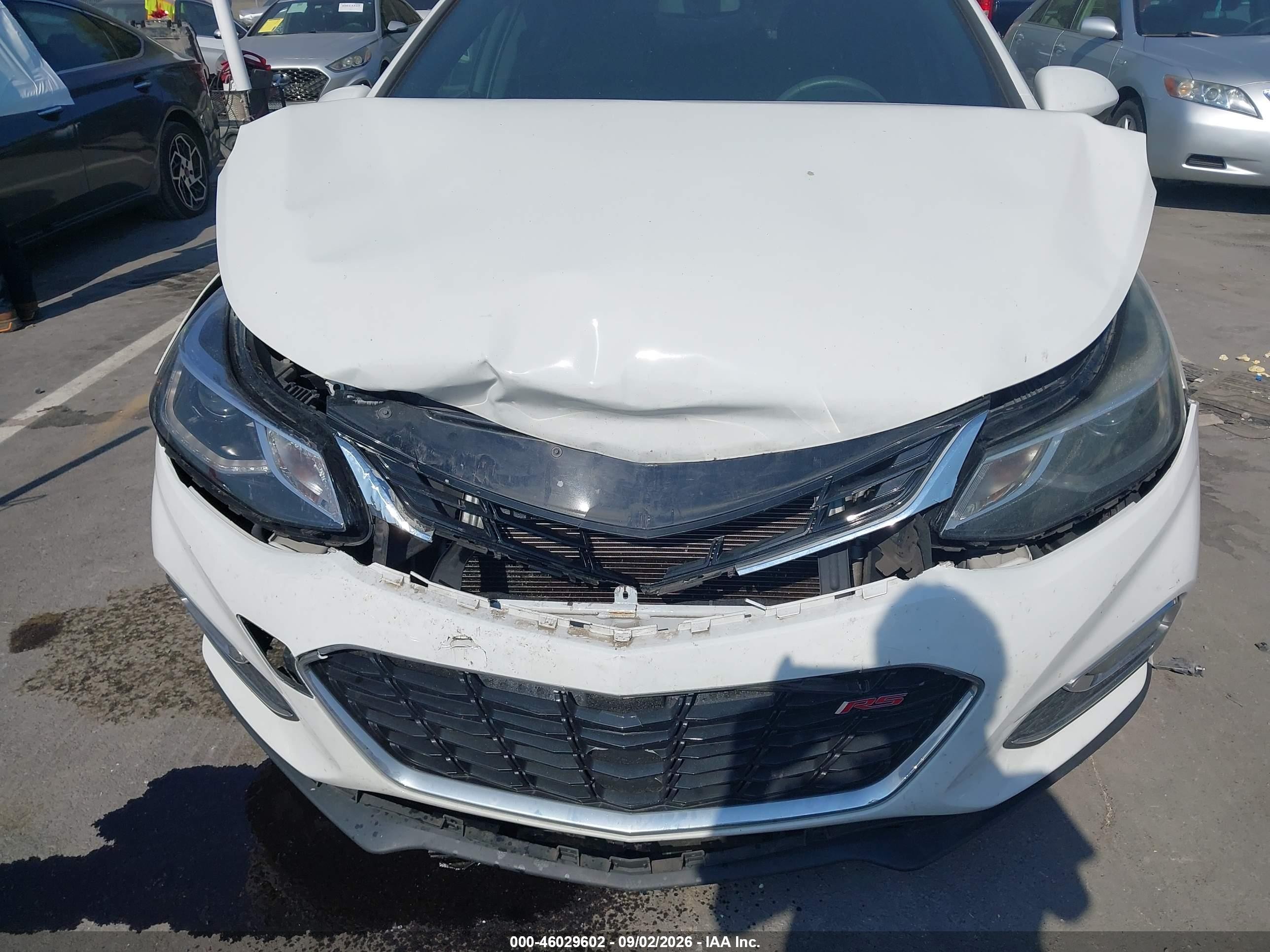 2017 Chevrolet Cruze Lt Auto White vin: 3G1BE6SM3HS578183