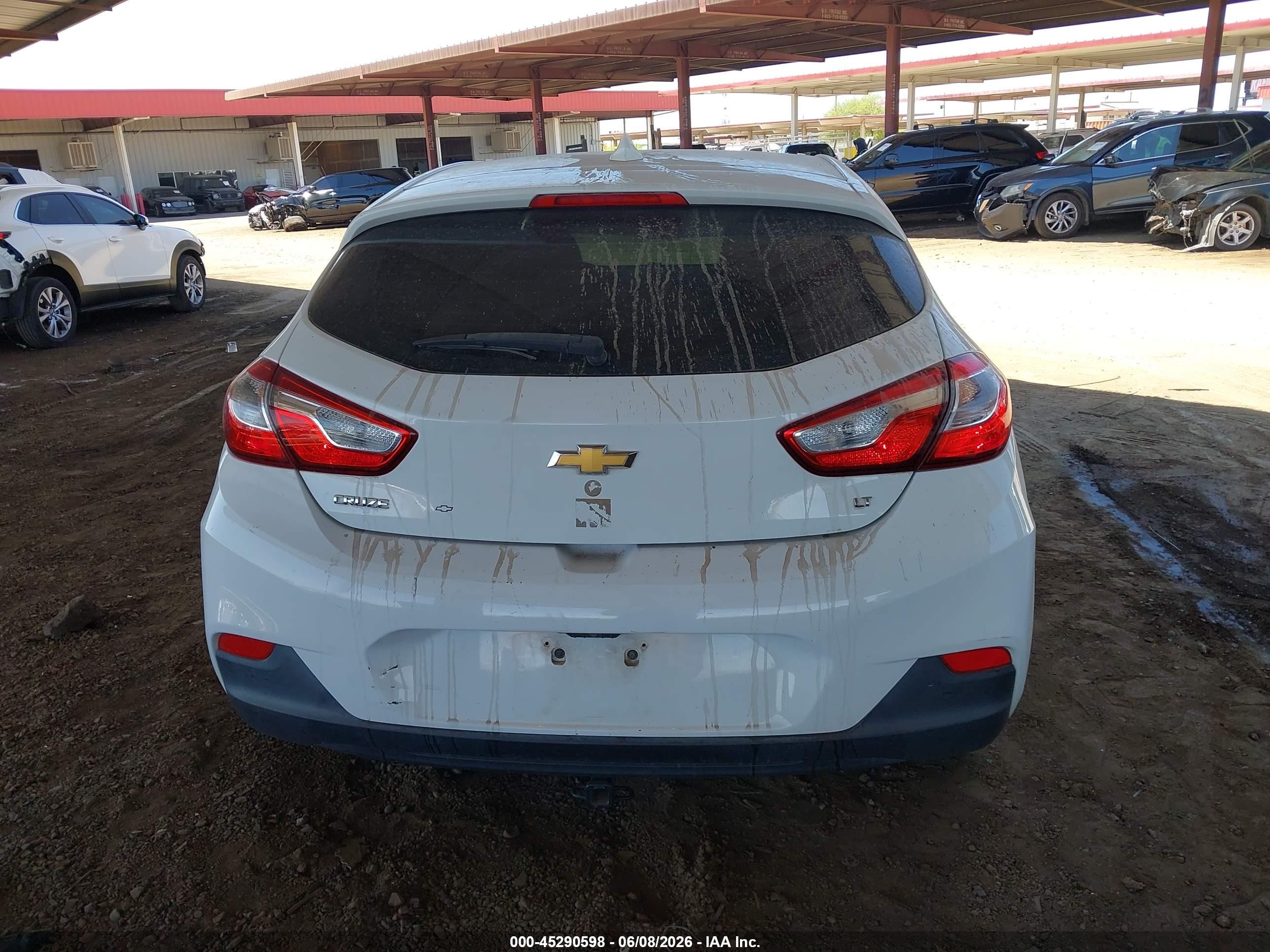 2018 Chevrolet Cruze Lt Auto White vin: 3G1BE6SM4JS652815