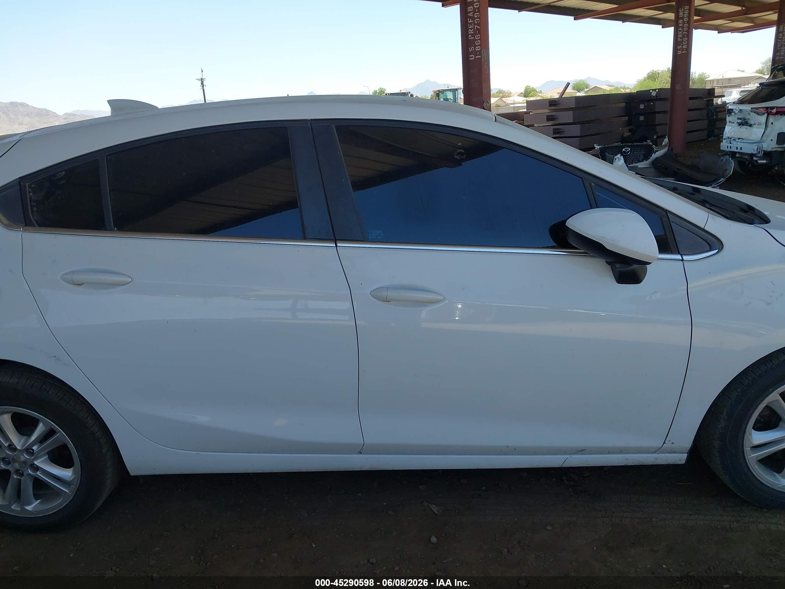 2018 Chevrolet Cruze Lt Auto White vin: 3G1BE6SM4JS652815