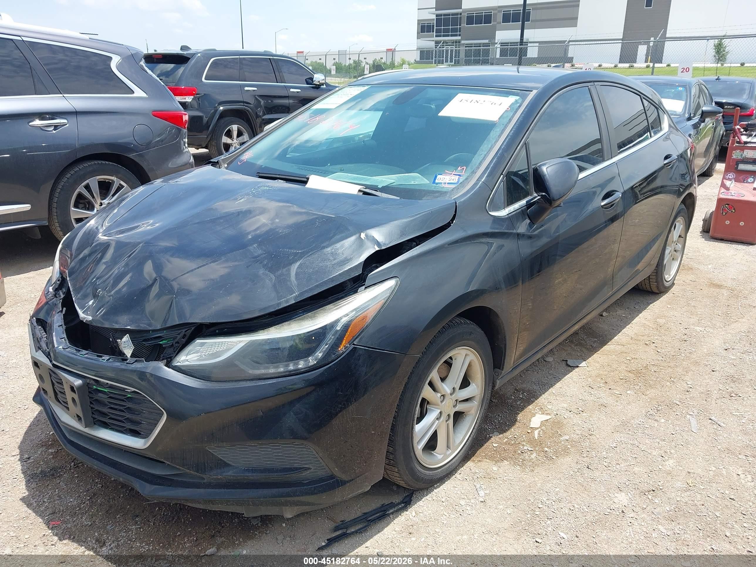 2018 Chevrolet Cruze Lt Auto Черный vin: 3G1BE6SM5JS638034