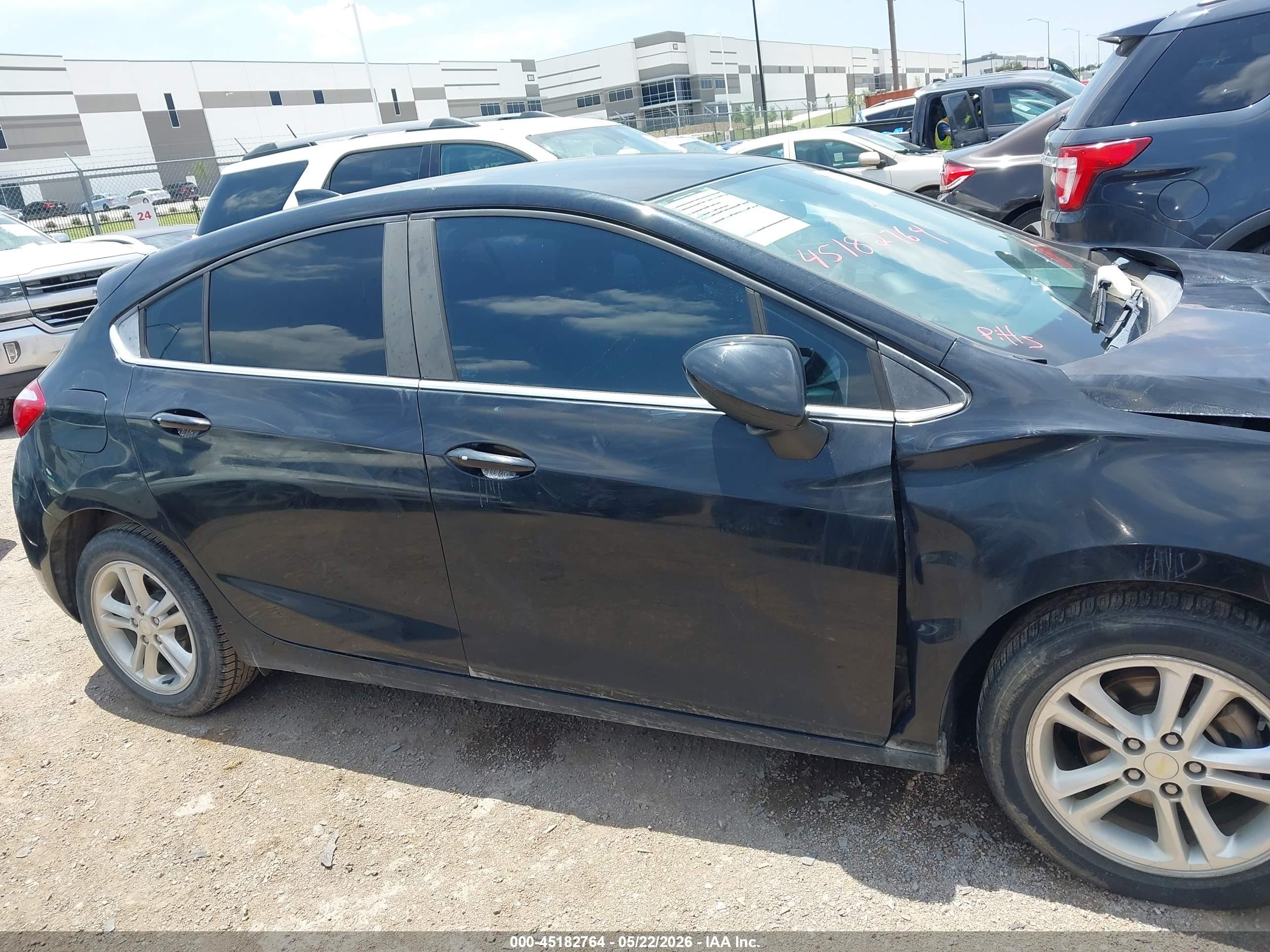 2018 Chevrolet Cruze Lt Auto Черный vin: 3G1BE6SM5JS638034
