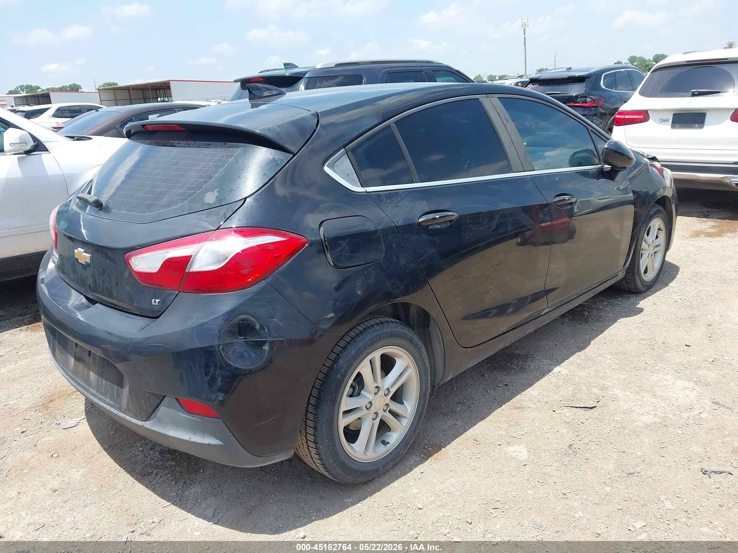 2018 Chevrolet Cruze Lt Auto Черный vin: 3G1BE6SM5JS638034