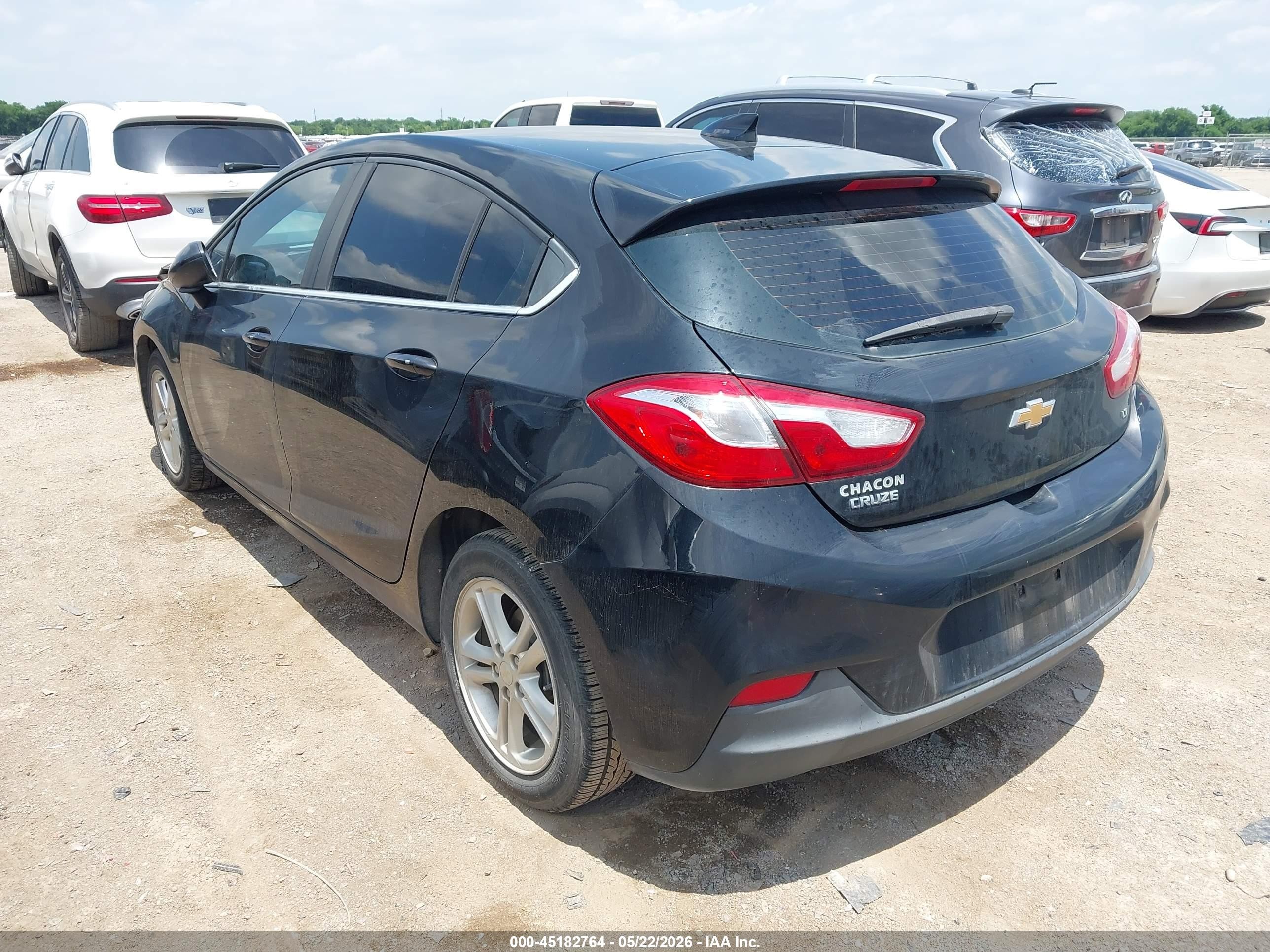 2018 Chevrolet Cruze Lt Auto Черный vin: 3G1BE6SM5JS638034