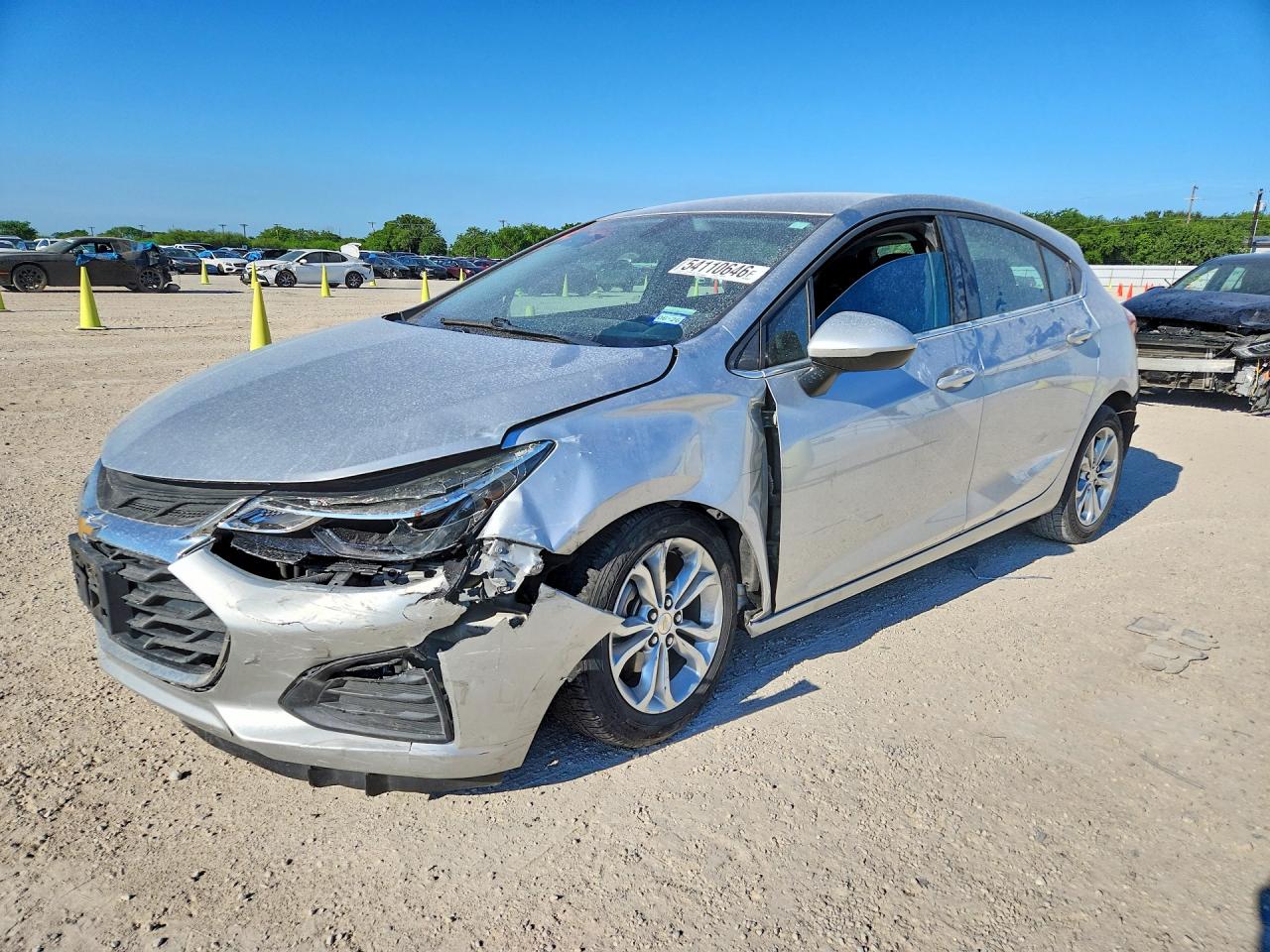 2019 Chevrolet Cruze Lt Silver vin: 3G1BE6SM6KS540826