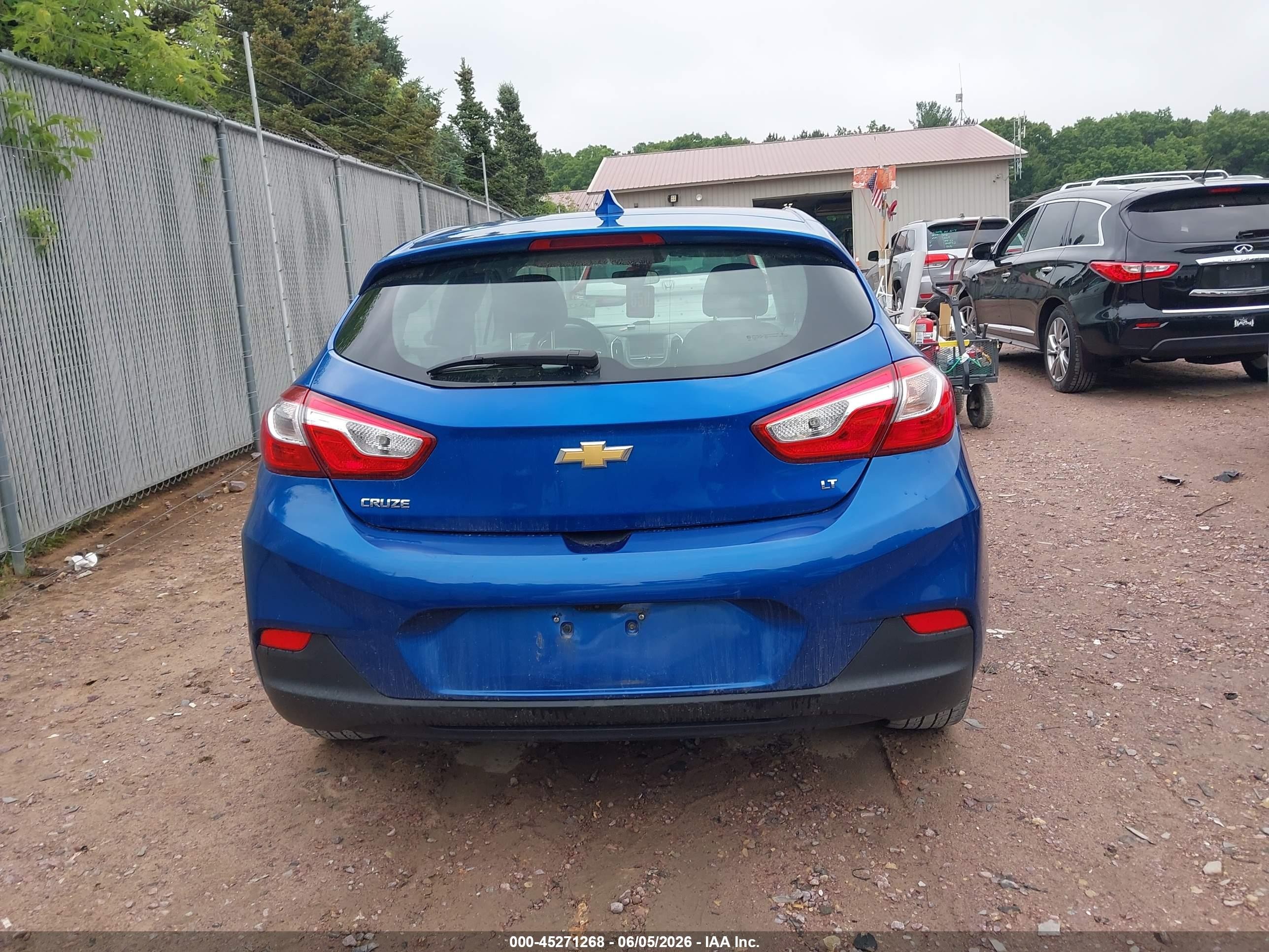 2017 Chevrolet Cruze Lt Auto Blue vin: 3G1BE6SM7HS545946
