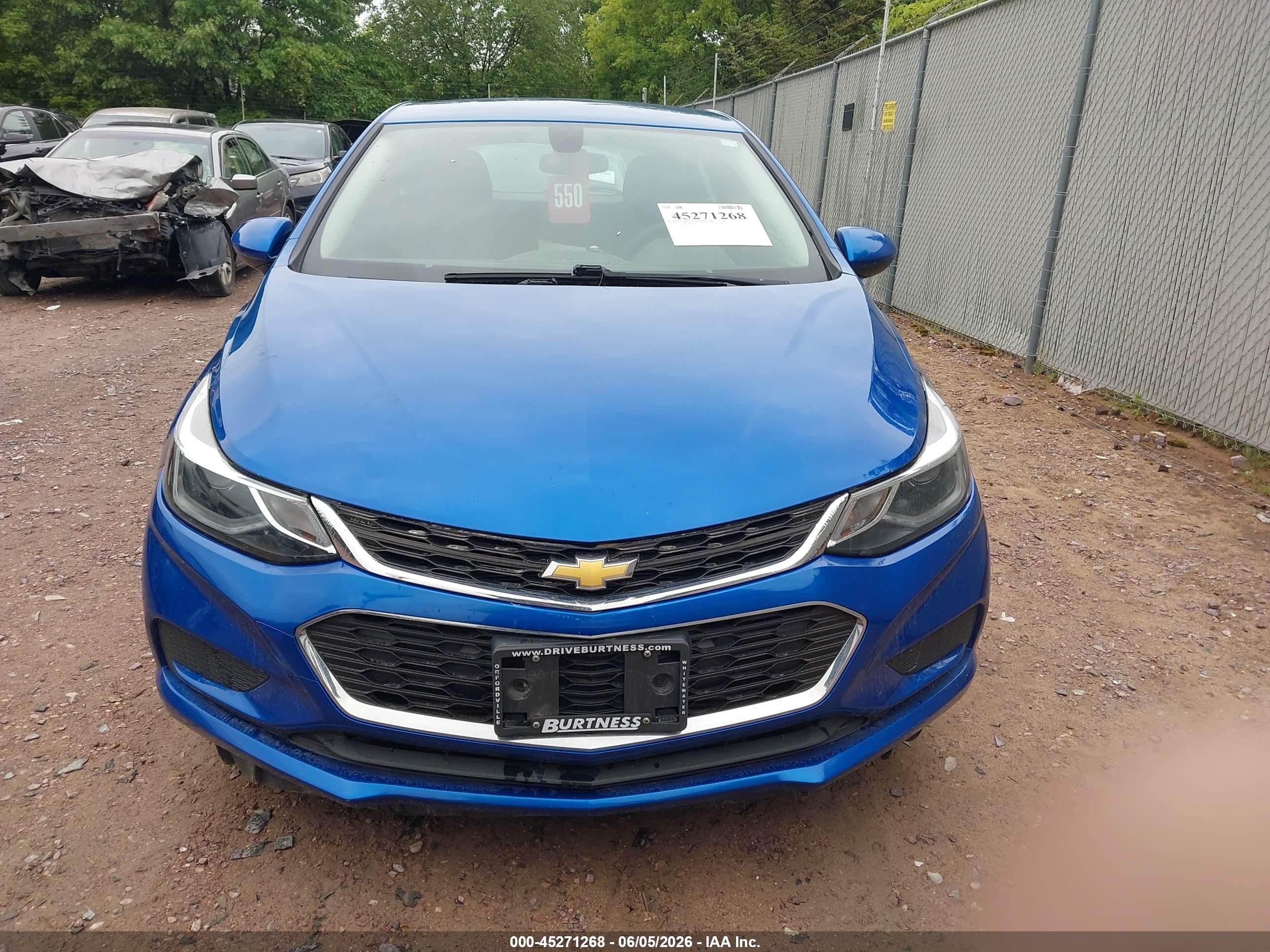 2017 Chevrolet Cruze Lt Auto Blue vin: 3G1BE6SM7HS545946