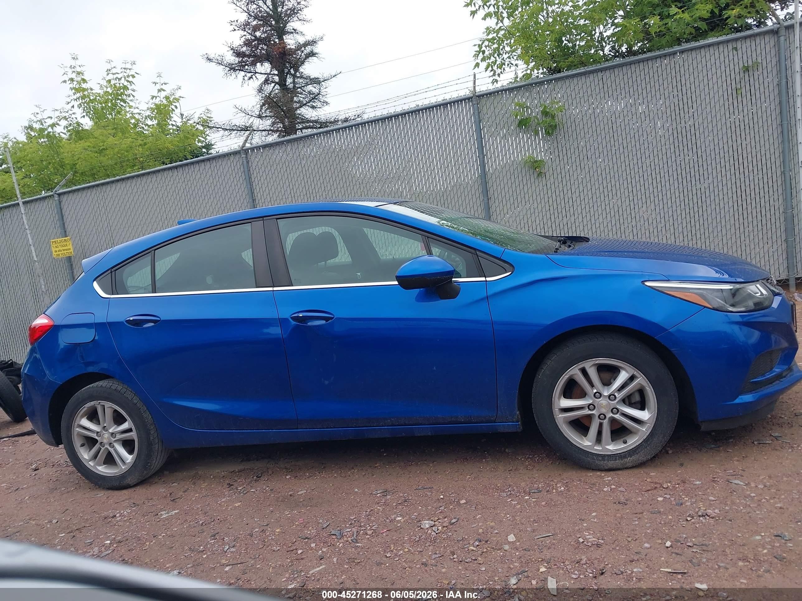 2017 Chevrolet Cruze Lt Auto Blue vin: 3G1BE6SM7HS545946