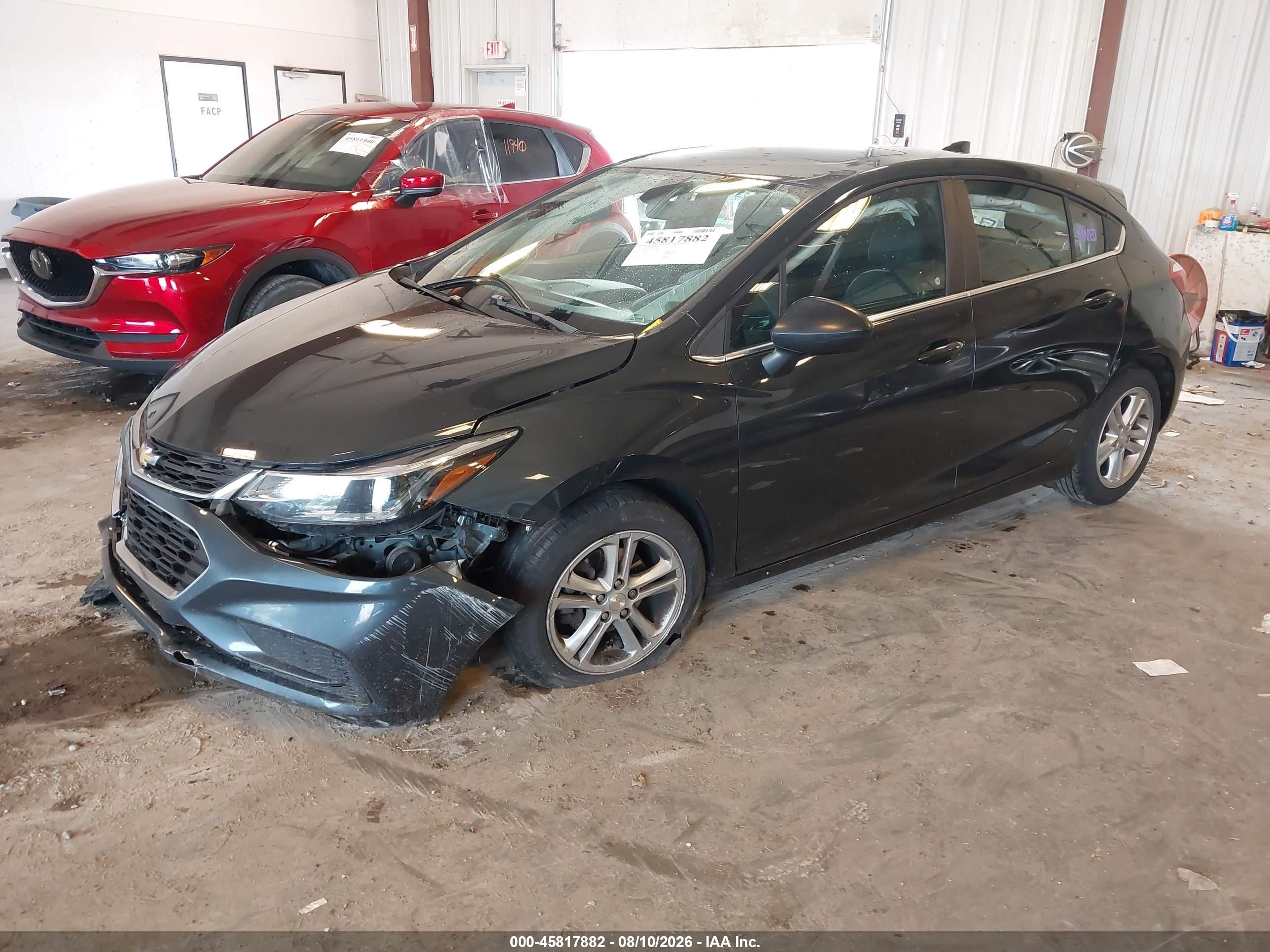 2017 Chevrolet Cruze Lt Auto Серый vin: 3G1BE6SMXHS573398