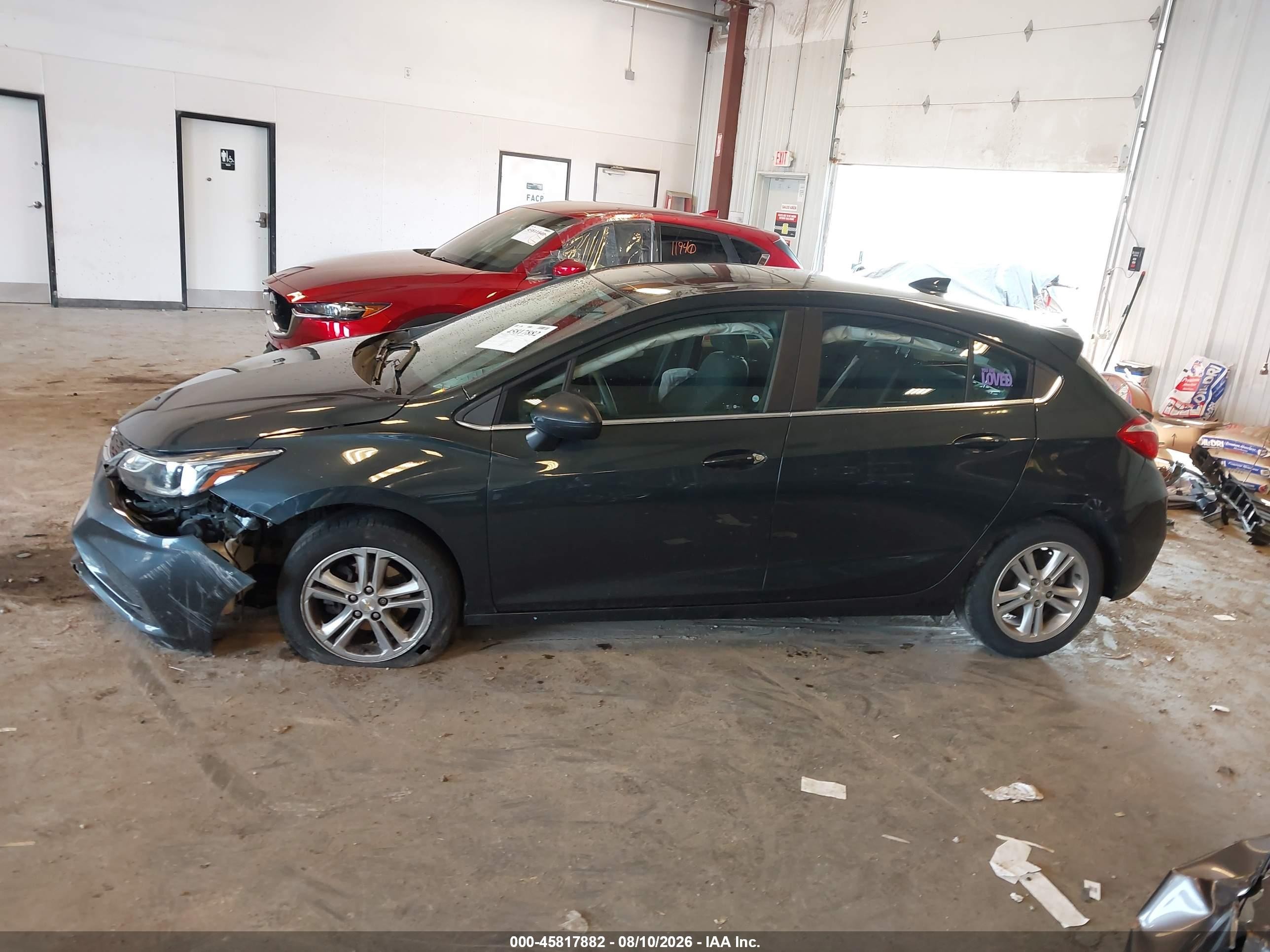 2017 Chevrolet Cruze Lt Auto Серый vin: 3G1BE6SMXHS573398