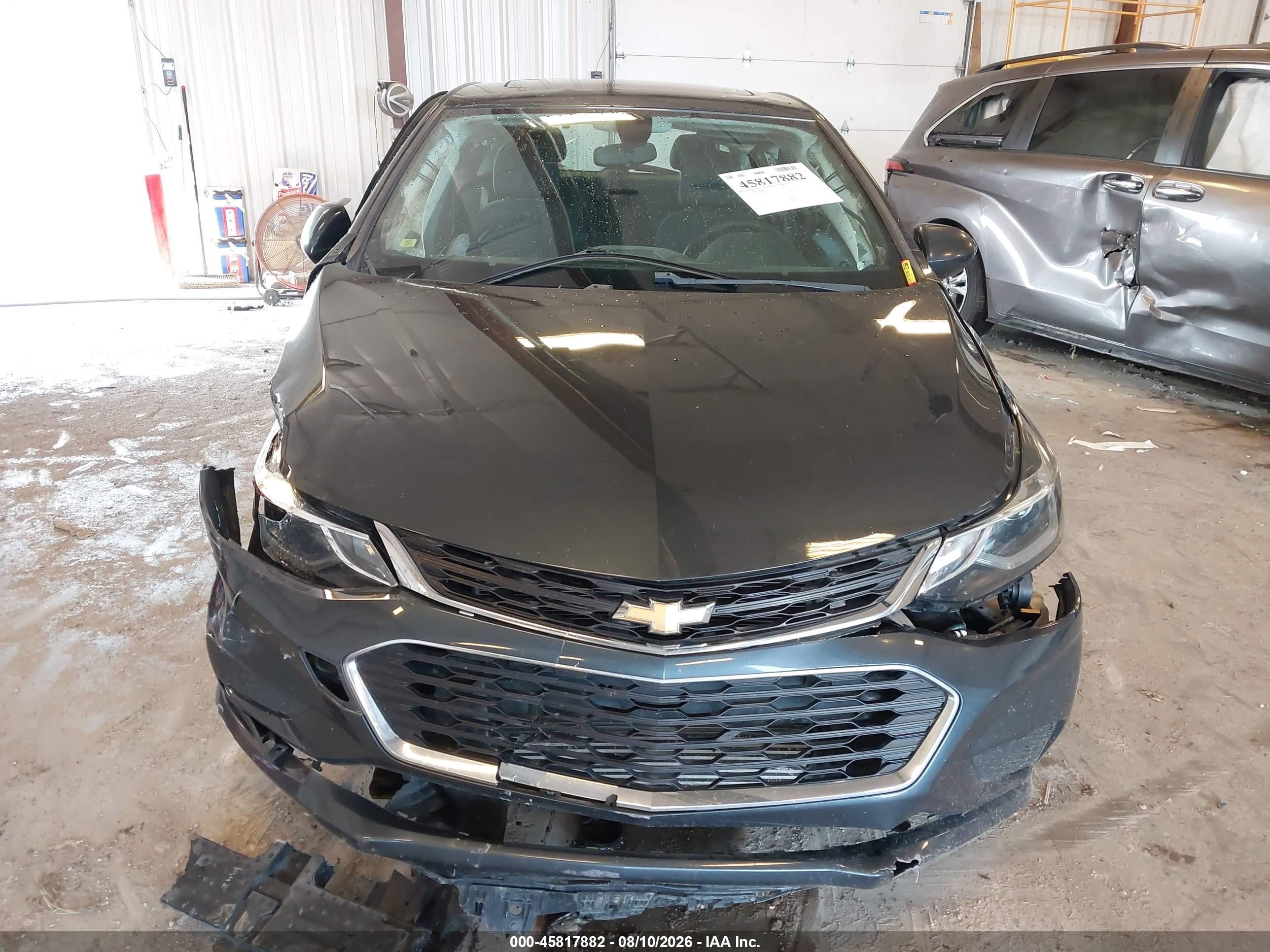 2017 Chevrolet Cruze Lt Auto Серый vin: 3G1BE6SMXHS573398