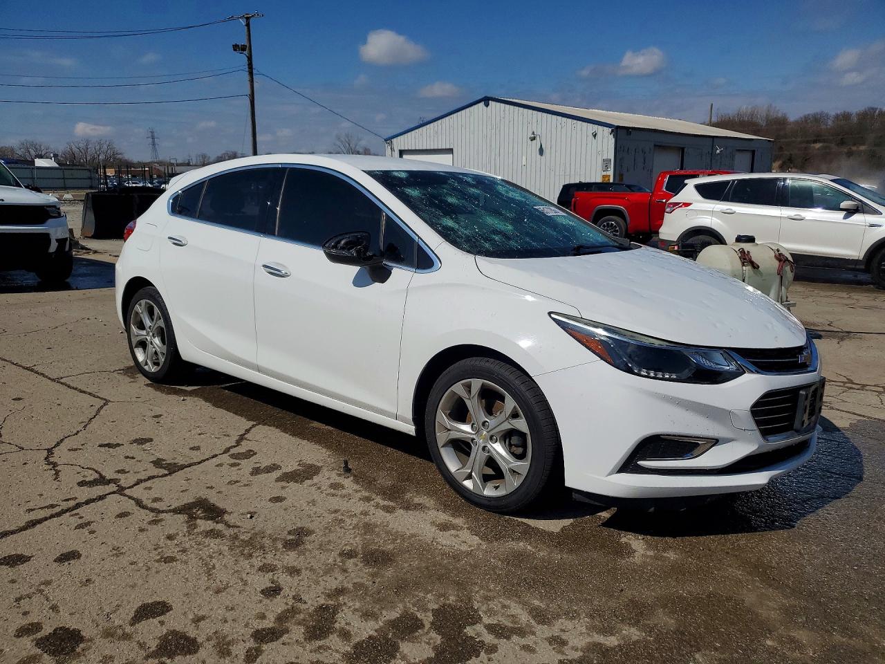 2018 Chevrolet Cruze Premier White vin: 3G1BF6SM2JS643284
