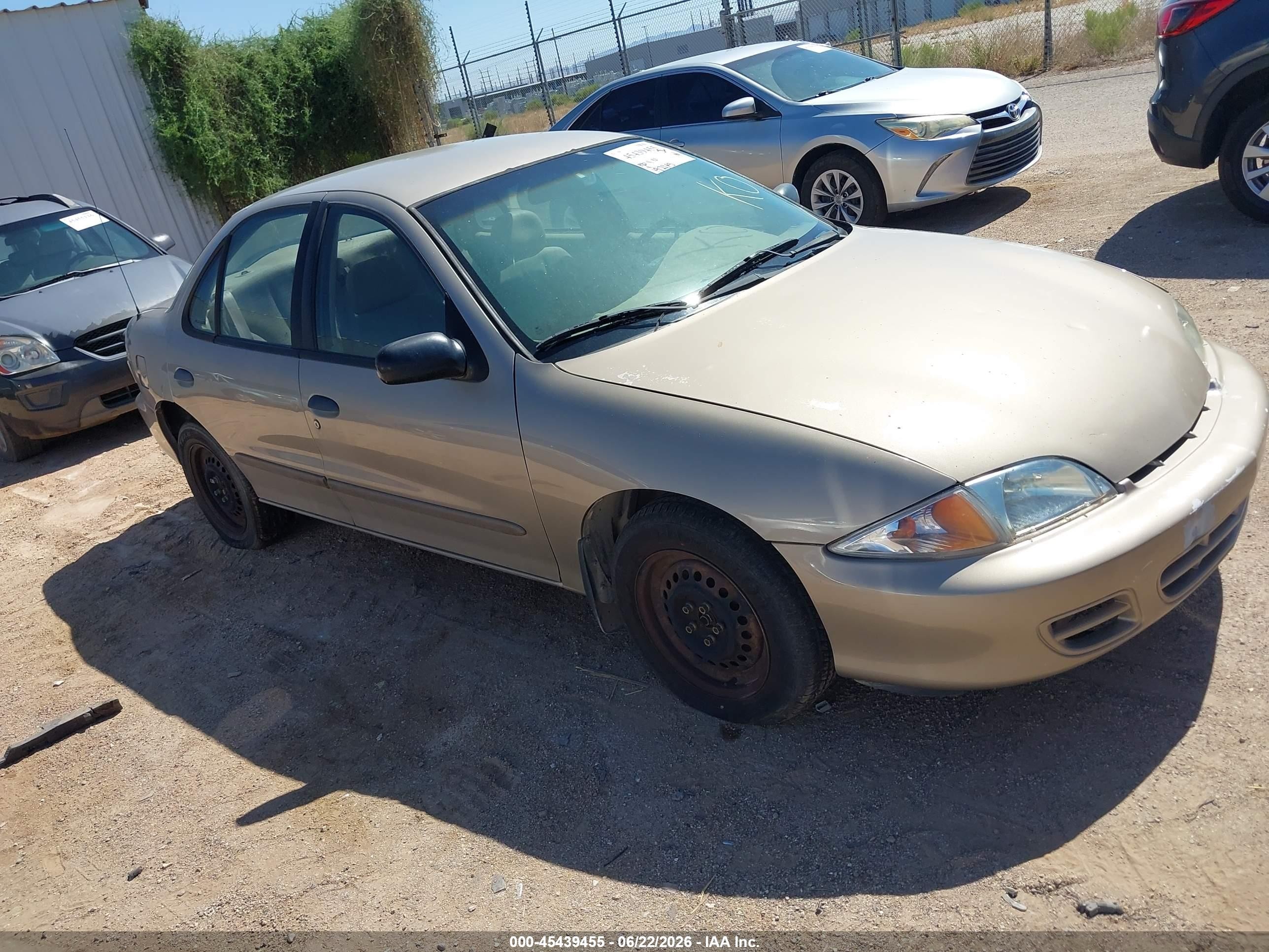 2001 Chevrolet Cavalier   Gold vin: 3G1JC52431S156609
