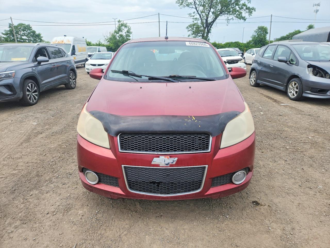 2009 Chevrolet Aveo Lt Red vin: 3G1TX65E69L130664