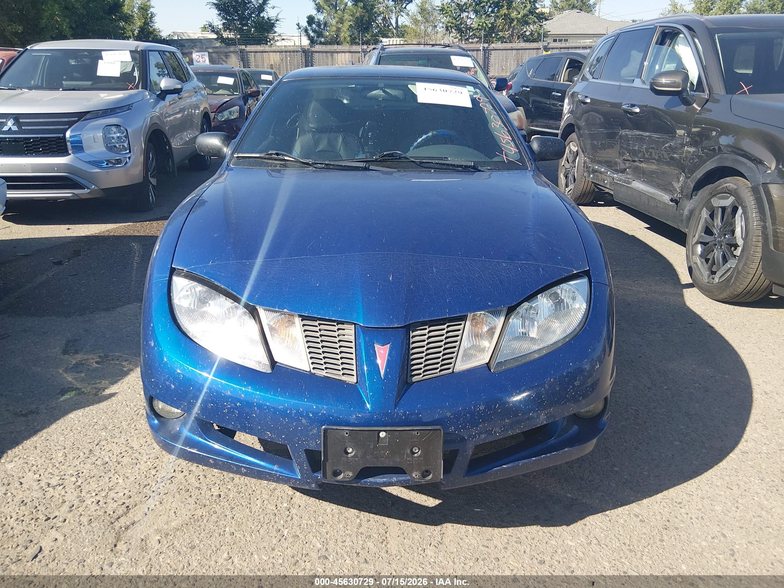 2005 Pontiac Sunfire   Blue vin: 3G2JB12F05S117541