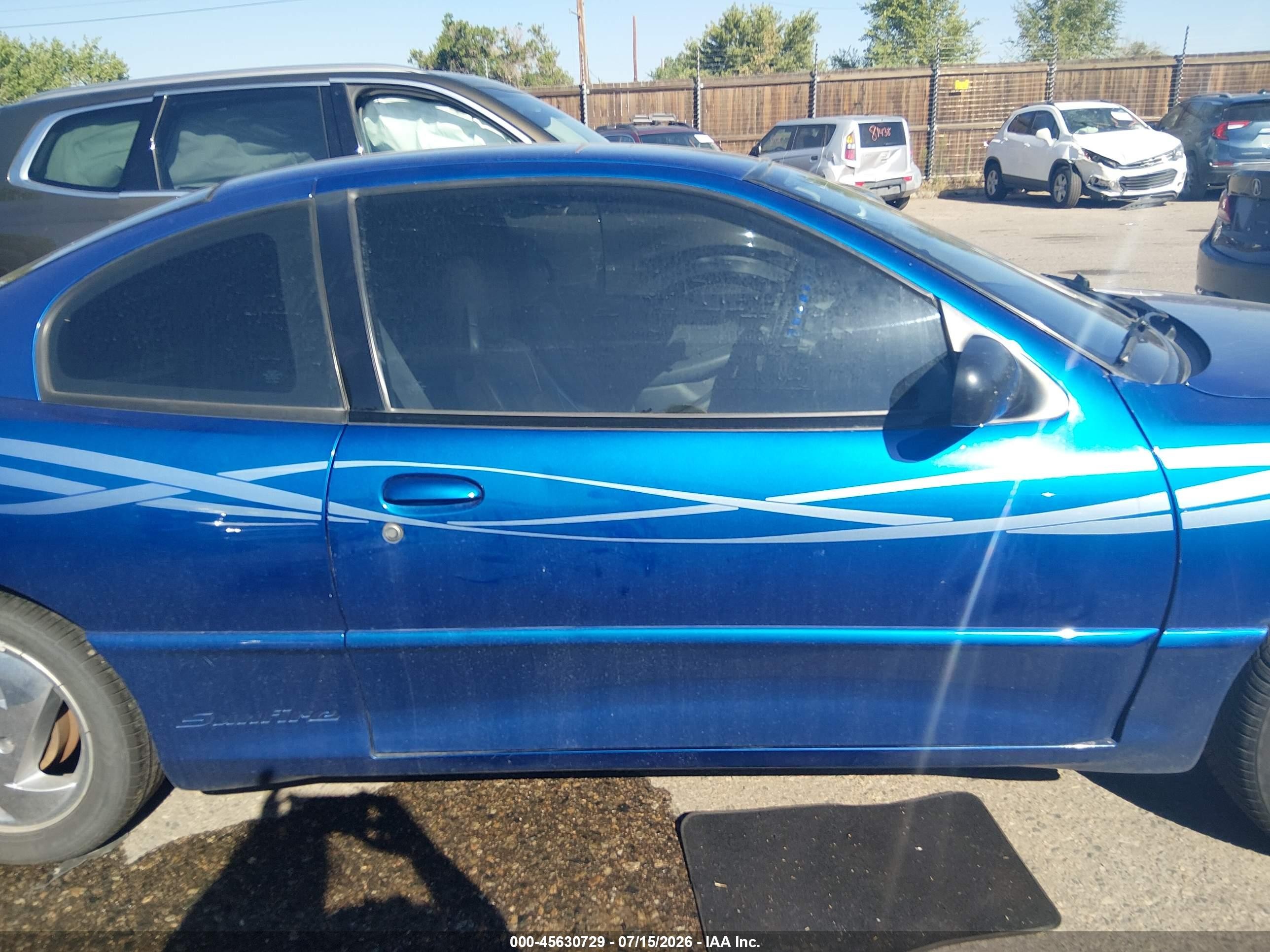 2005 Pontiac Sunfire   Blue vin: 3G2JB12F05S117541