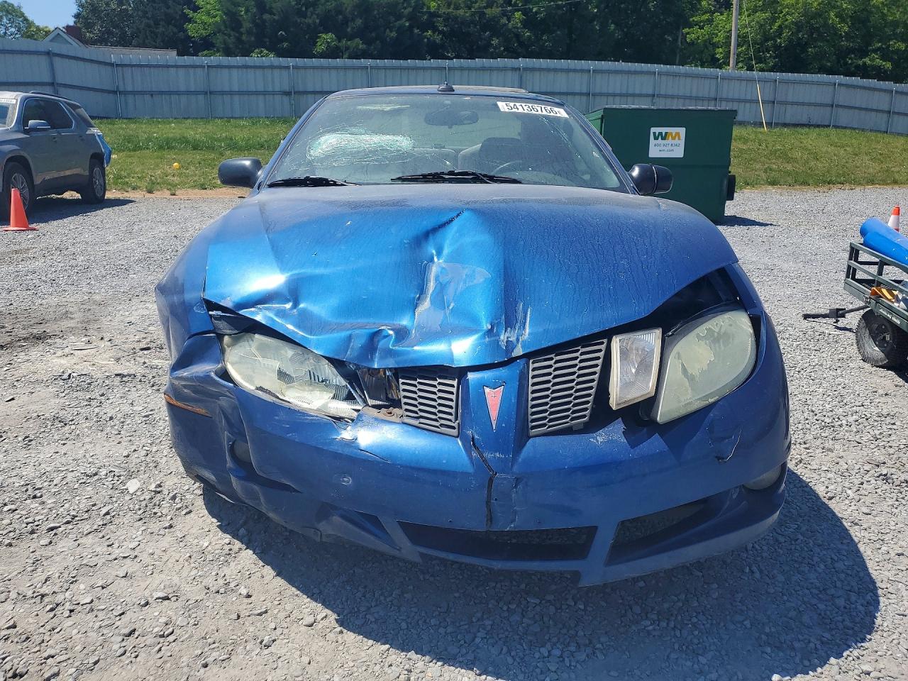 2005 Pontiac Sunfire Blue vin: 3G2JB12F05S183958