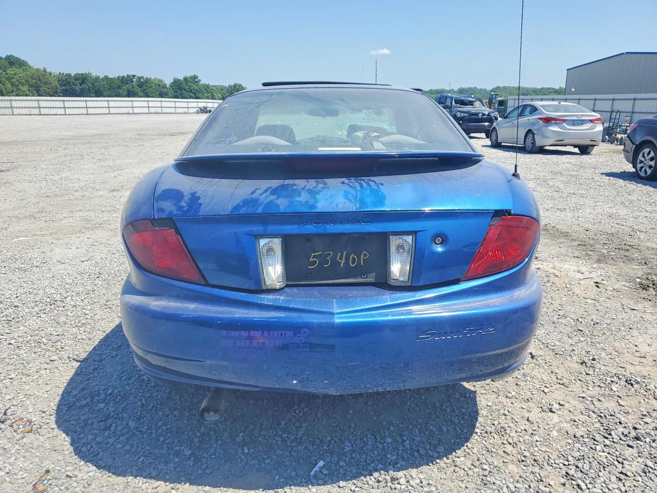2005 Pontiac Sunfire Blue vin: 3G2JB12F05S183958