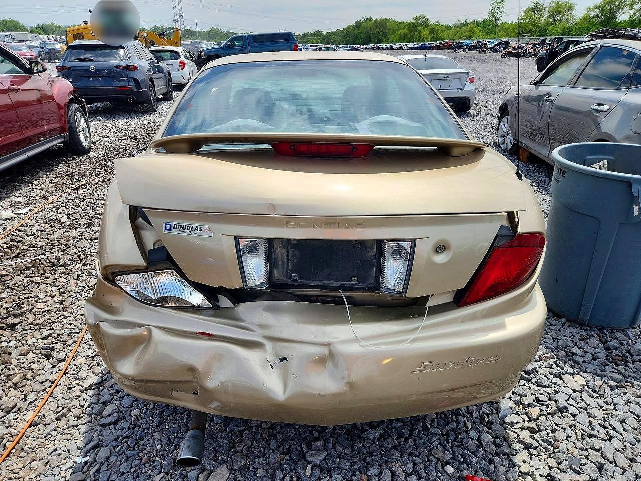 2005 Pontiac Sunfire Gold vin: 3G2JB12F15S217549