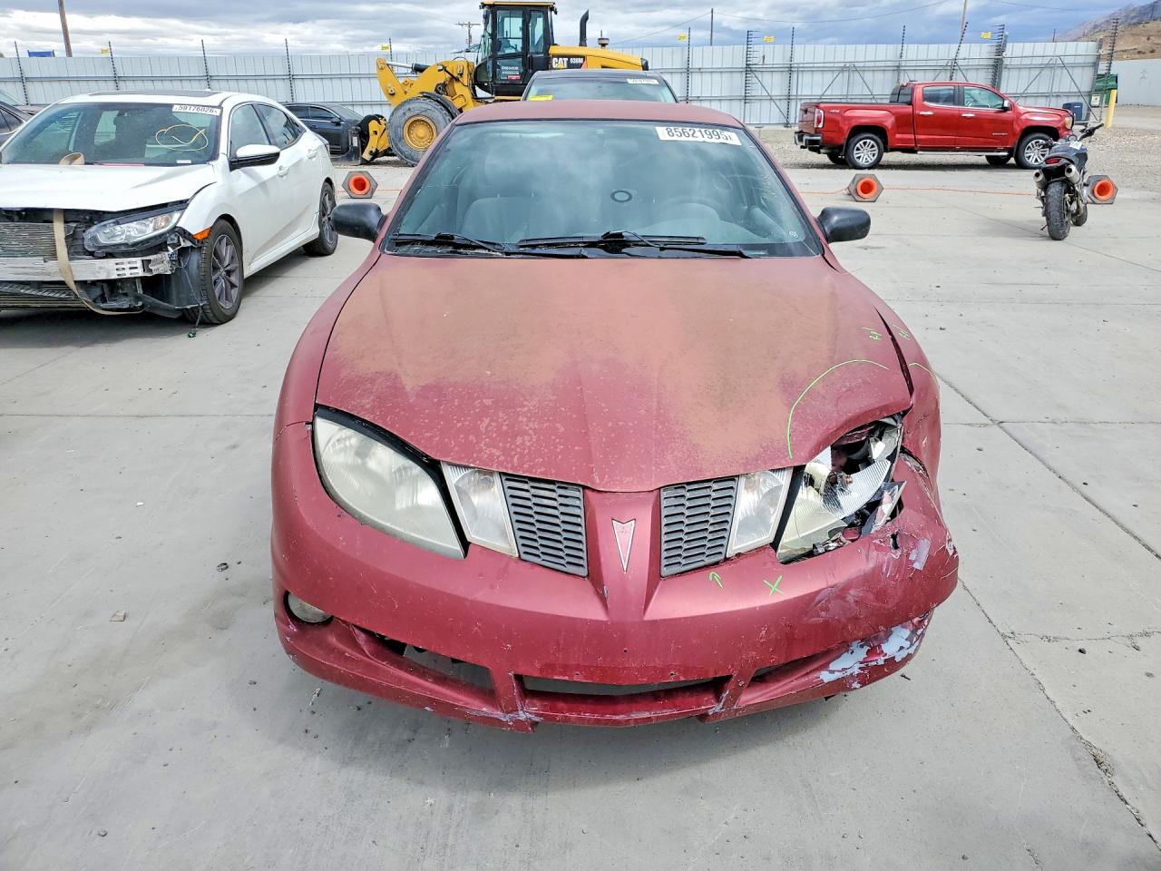 2005 Pontiac Sunfire Red vin: 3G2JB12F35S110423