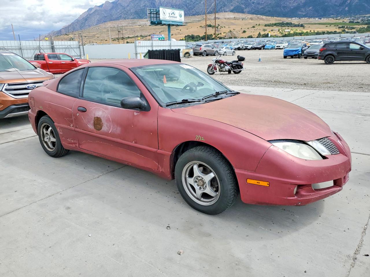 2005 Pontiac Sunfire Red vin: 3G2JB12F35S110423