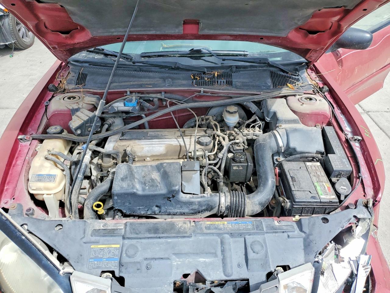 2005 Pontiac Sunfire Red vin: 3G2JB12F35S110423