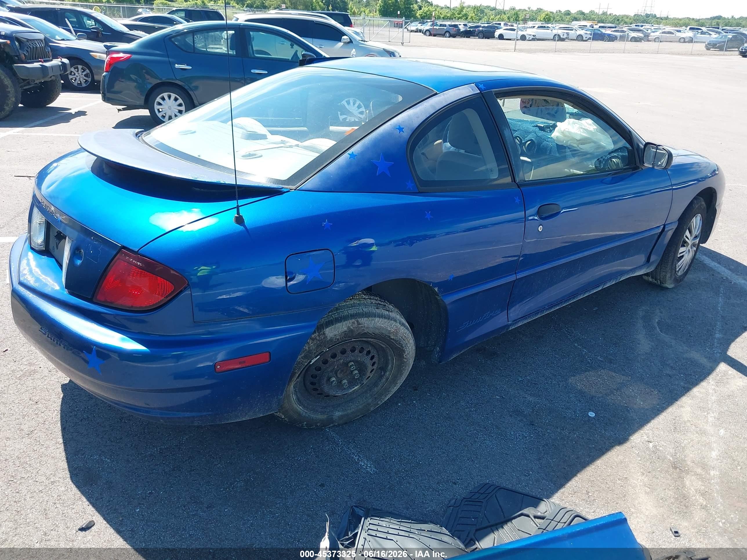 2005 Pontiac Sunfire   Blue vin: 3G2JB12F45S114304