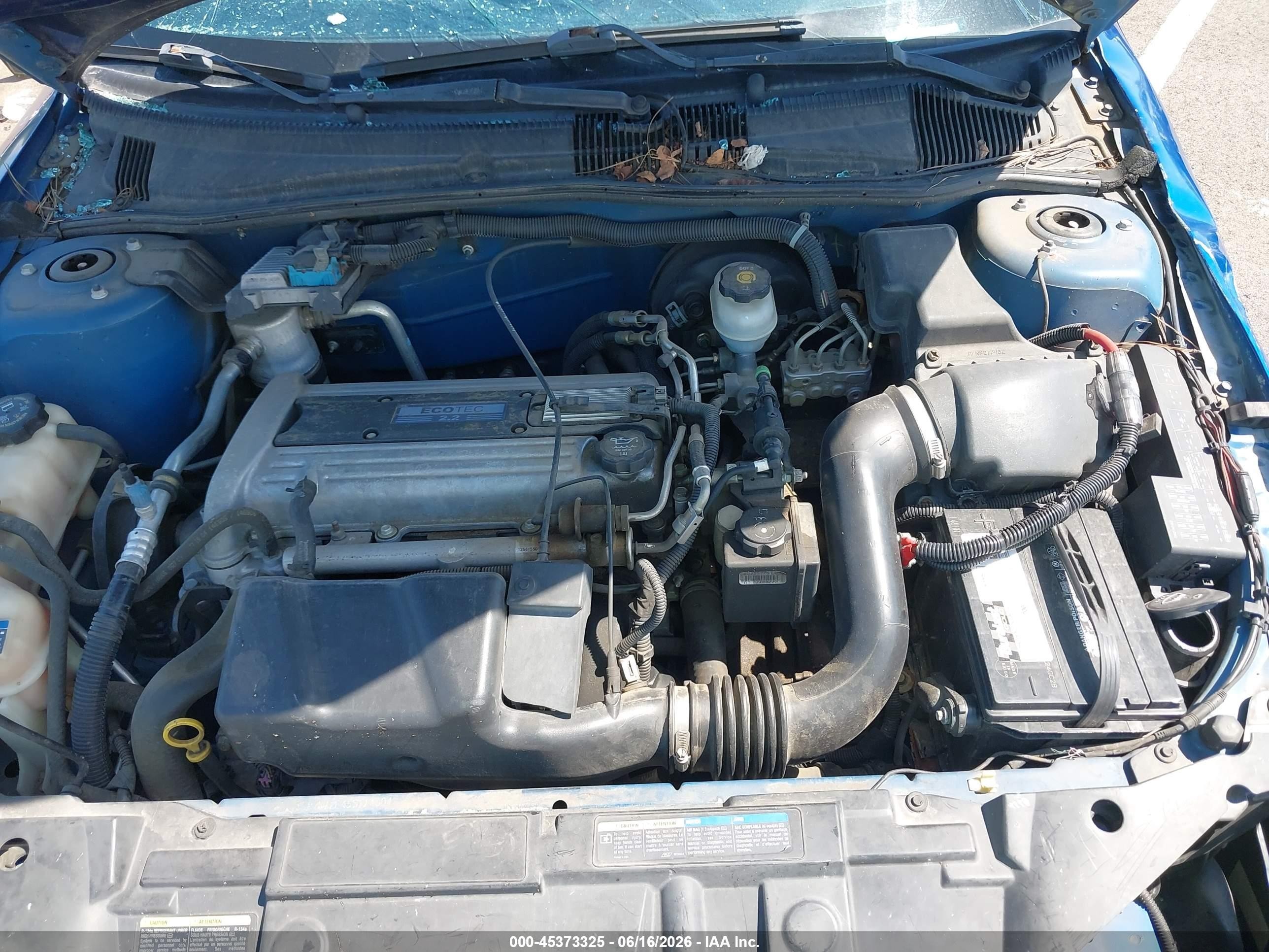2005 Pontiac Sunfire   Blue vin: 3G2JB12F45S114304