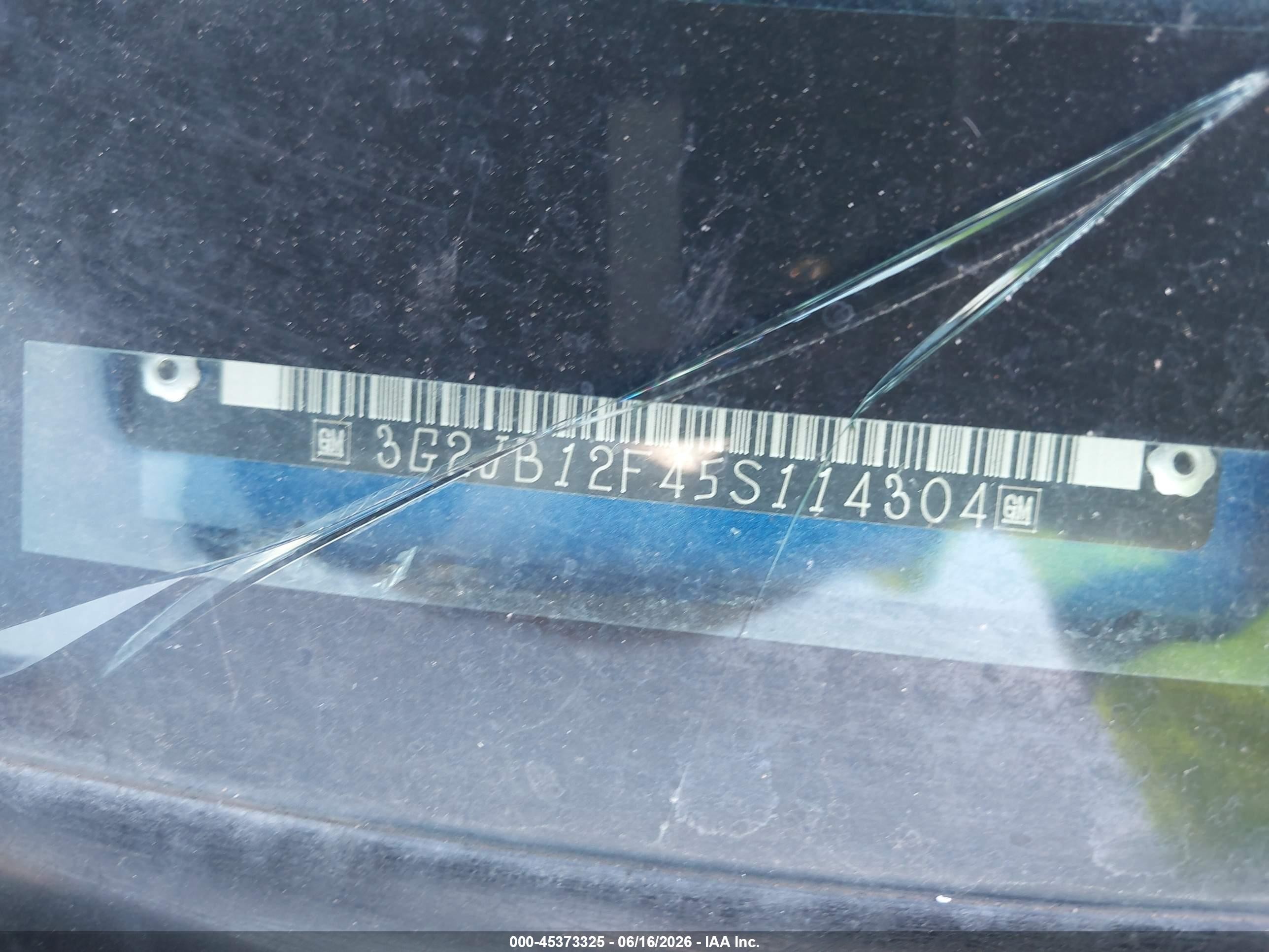 2005 Pontiac Sunfire   Blue vin: 3G2JB12F45S114304