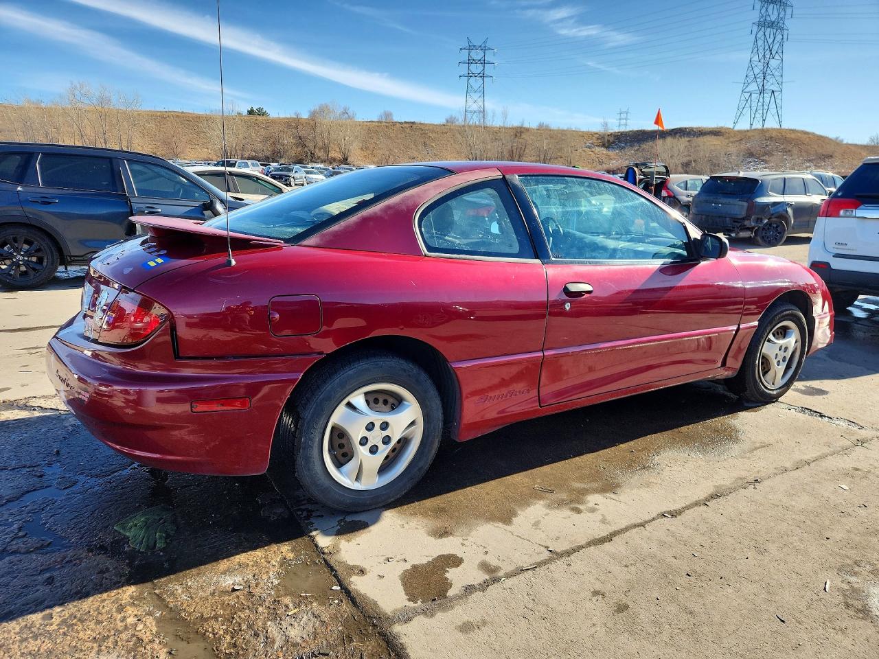 2005 Pontiac Sunfire Burgundy vin: 3G2JB12F45S117199