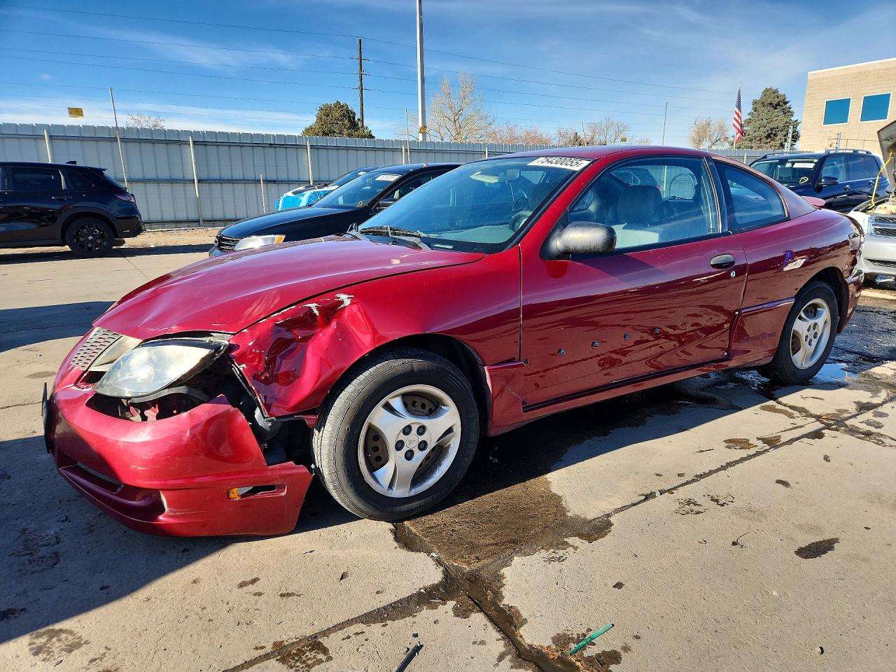 2005 Pontiac Sunfire Burgundy vin: 3G2JB12F45S117199