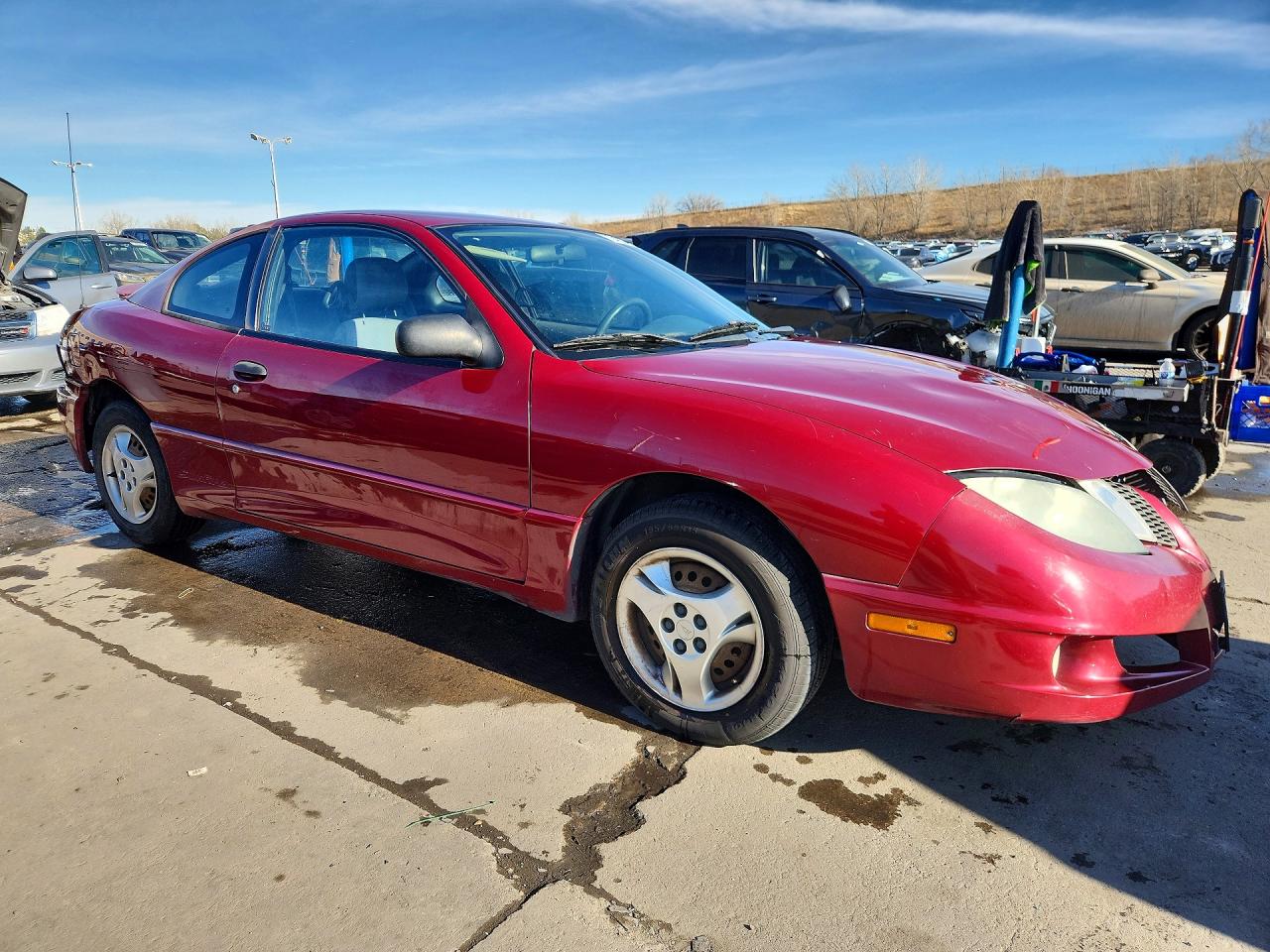 2005 Pontiac Sunfire Burgundy vin: 3G2JB12F45S117199