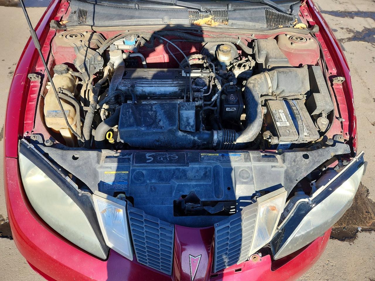 2005 Pontiac Sunfire Burgundy vin: 3G2JB12F45S117199