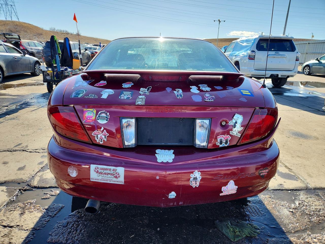 2005 Pontiac Sunfire Burgundy vin: 3G2JB12F45S117199