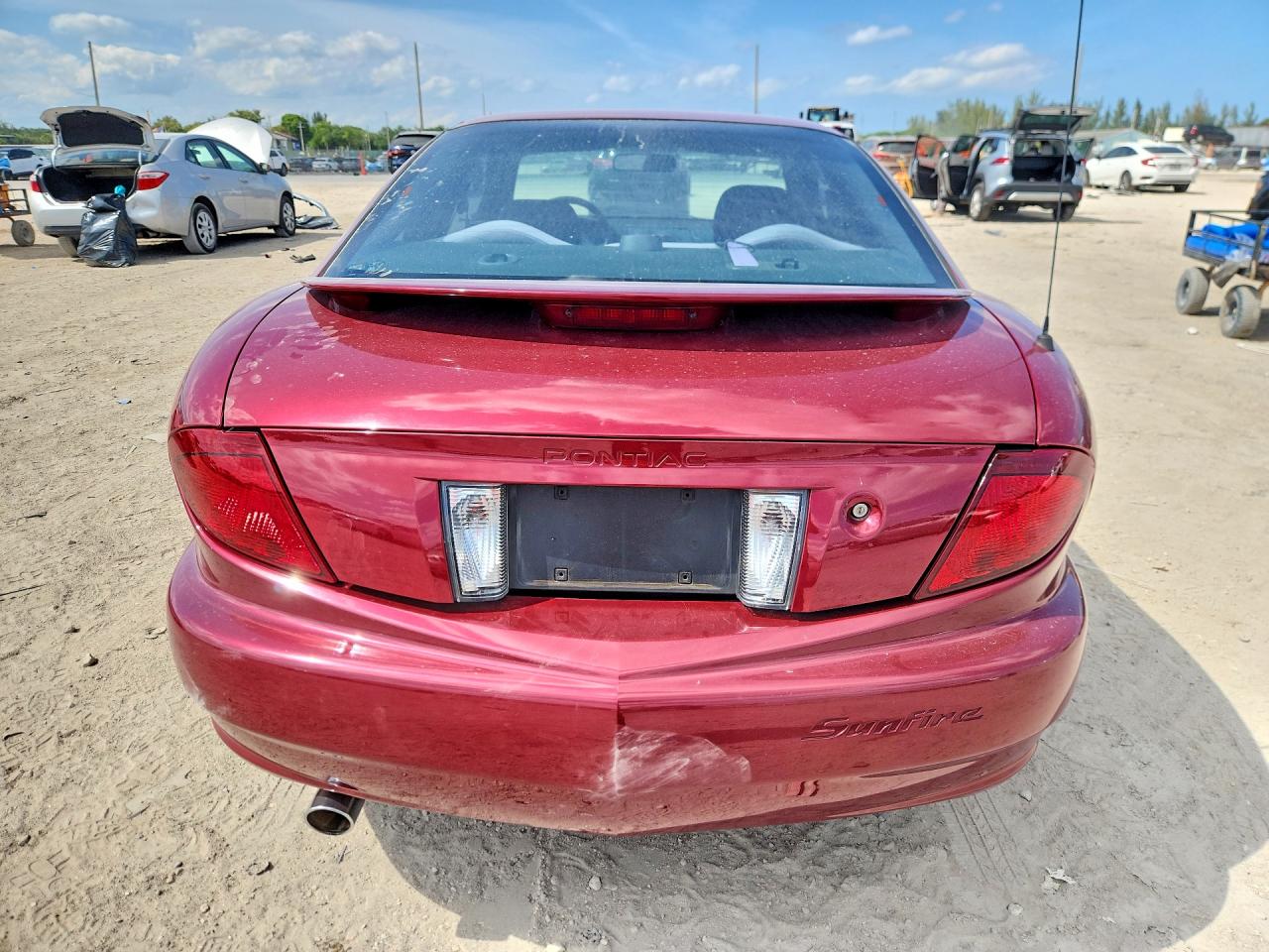 2005 Pontiac Sunfire Burgundy vin: 3G2JB12F45S142328