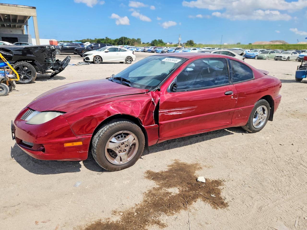2005 Pontiac Sunfire Burgundy vin: 3G2JB12F45S142328