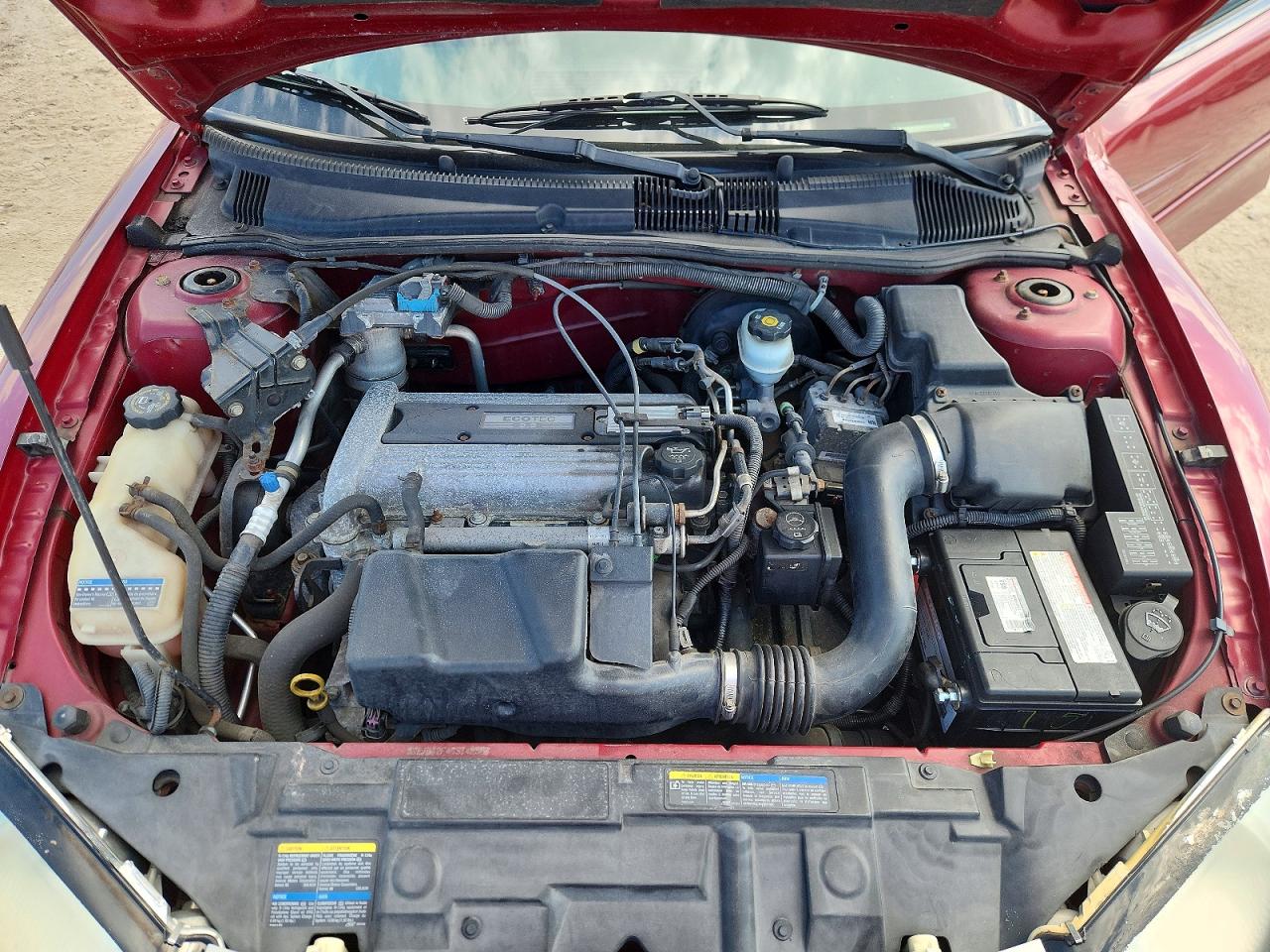 2005 Pontiac Sunfire Burgundy vin: 3G2JB12F45S142328