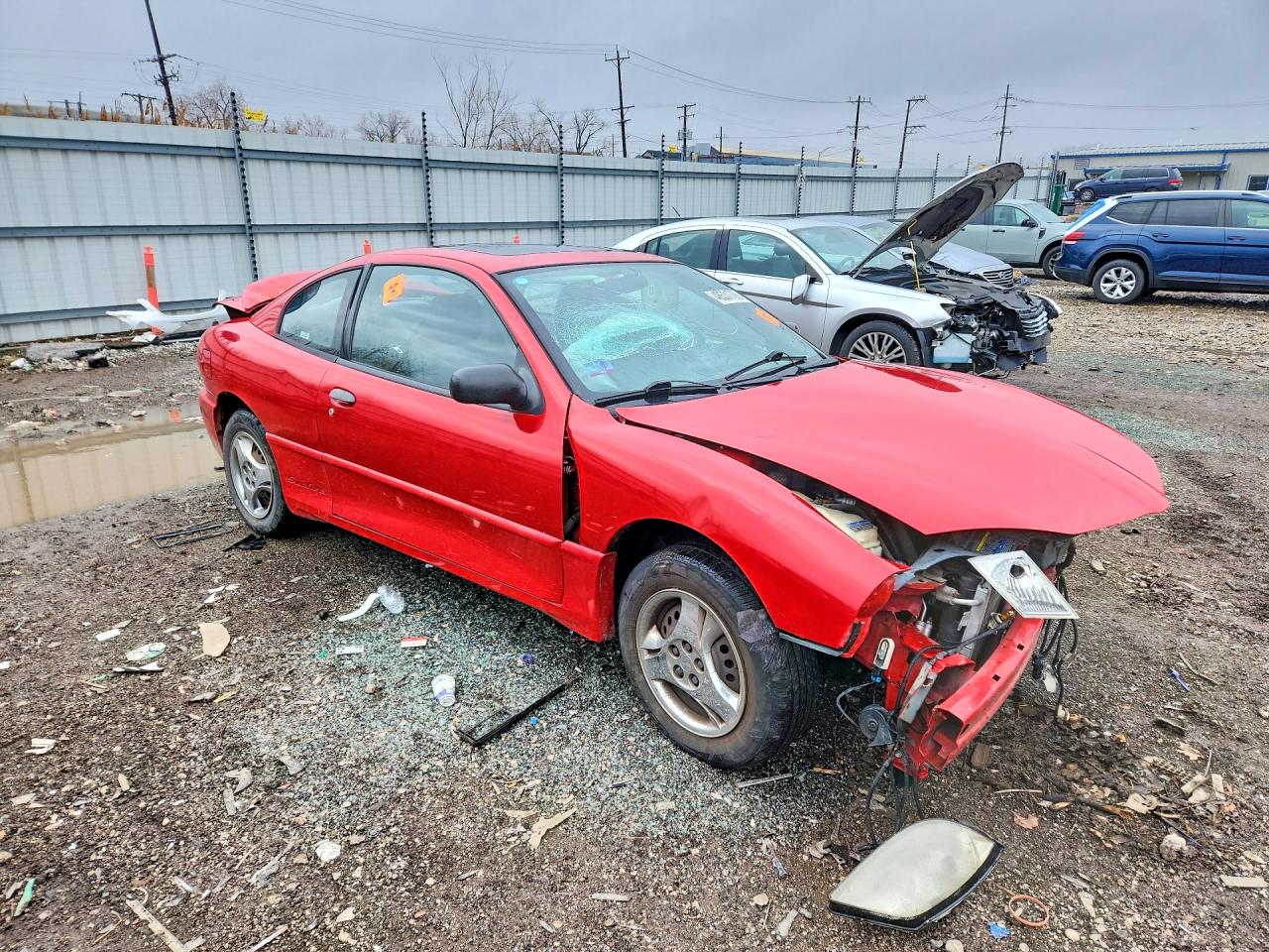 2005 Pontiac Sunfire Red vin: 3G2JB12F45S150204
