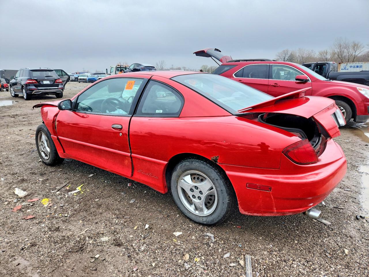 2005 Pontiac Sunfire Red vin: 3G2JB12F45S150204
