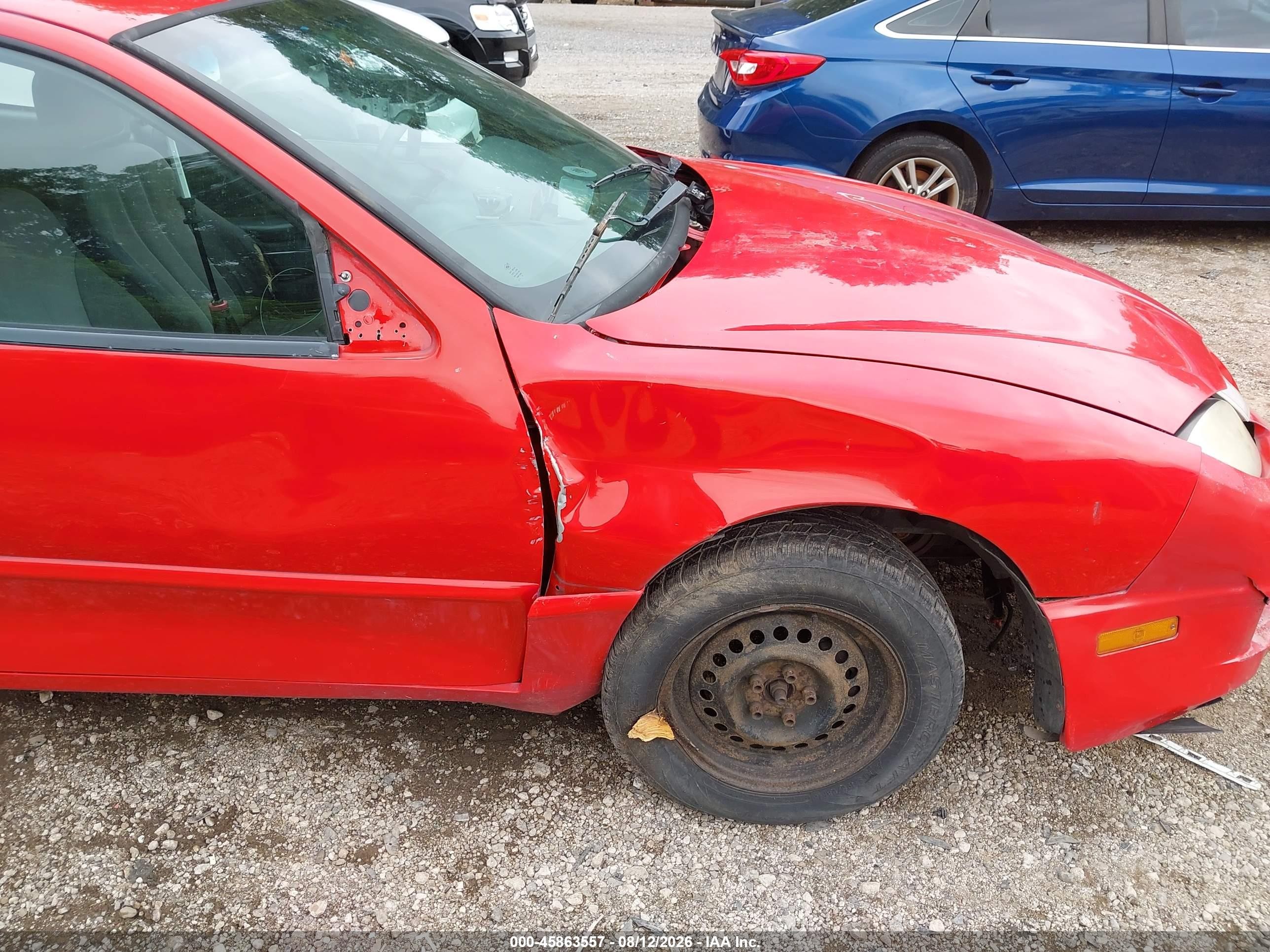 2005 Pontiac Sunfire   Red vin: 3G2JB12F45S150333