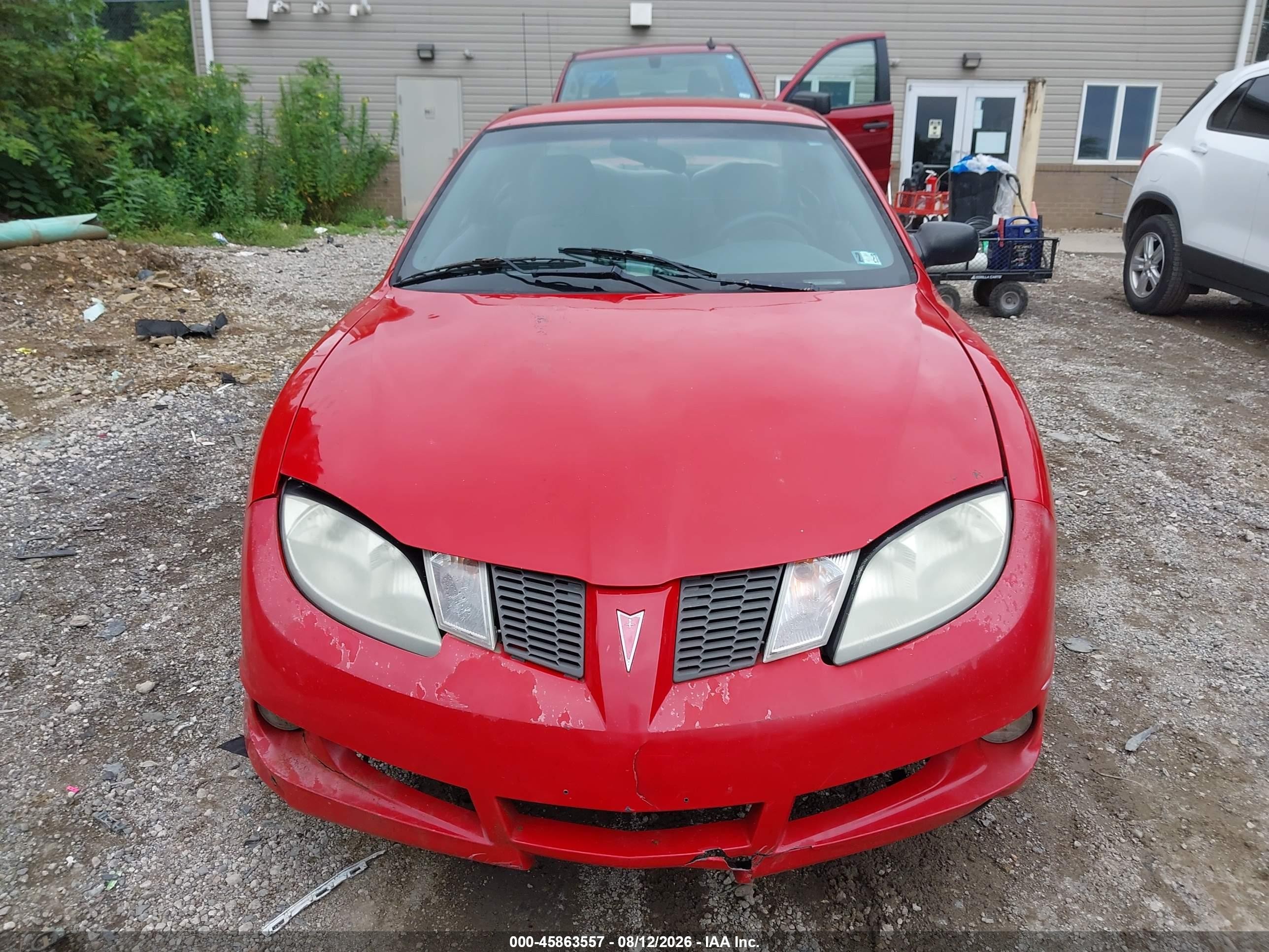 2005 Pontiac Sunfire   Red vin: 3G2JB12F45S150333