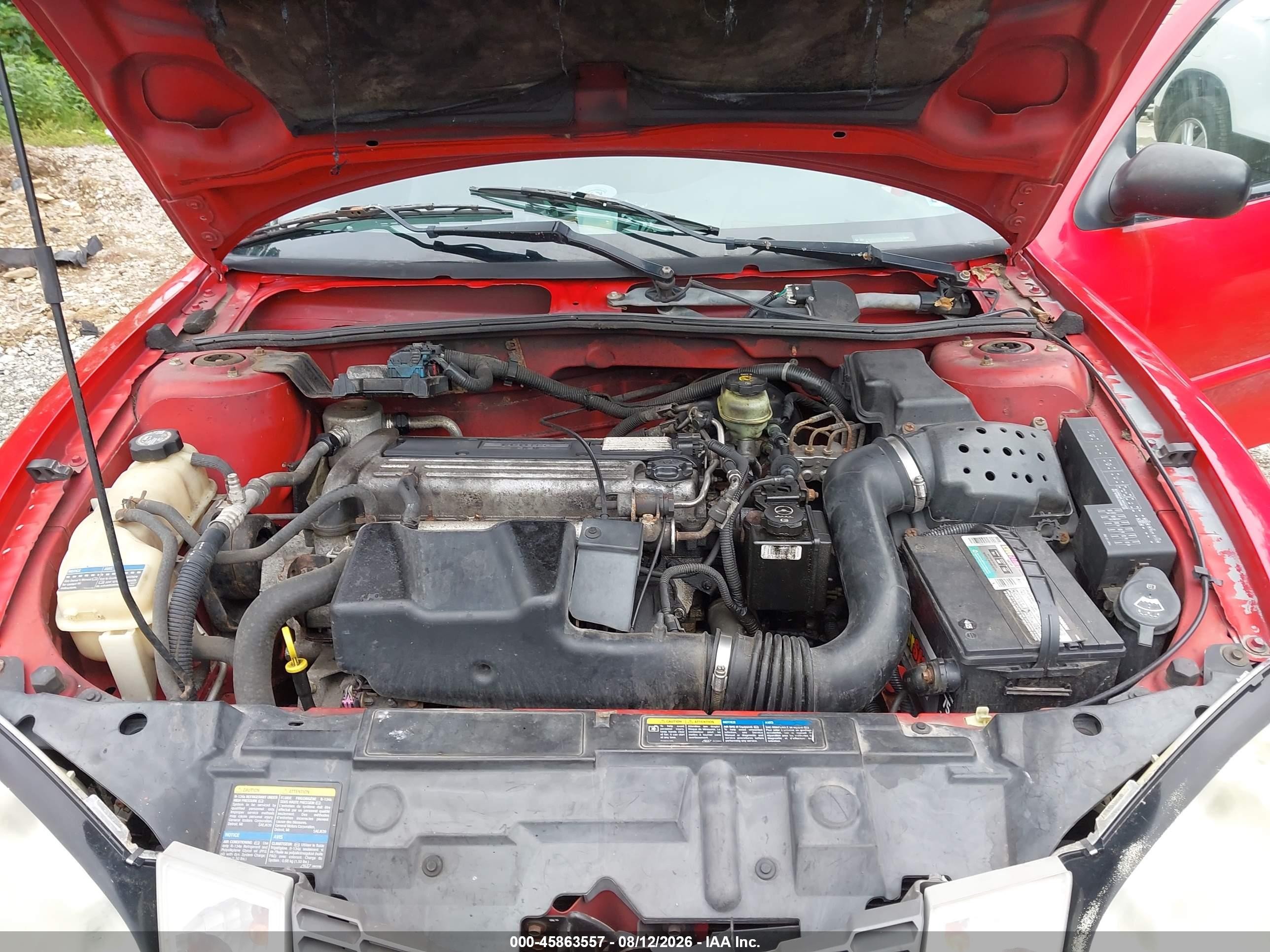 2005 Pontiac Sunfire   Red vin: 3G2JB12F45S150333