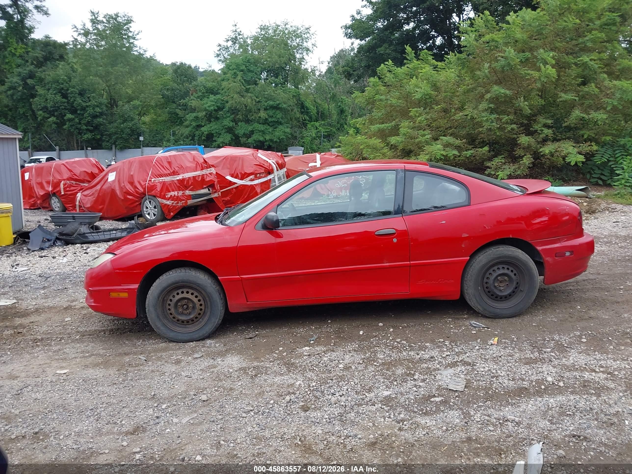 2005 Pontiac Sunfire   Red vin: 3G2JB12F45S150333