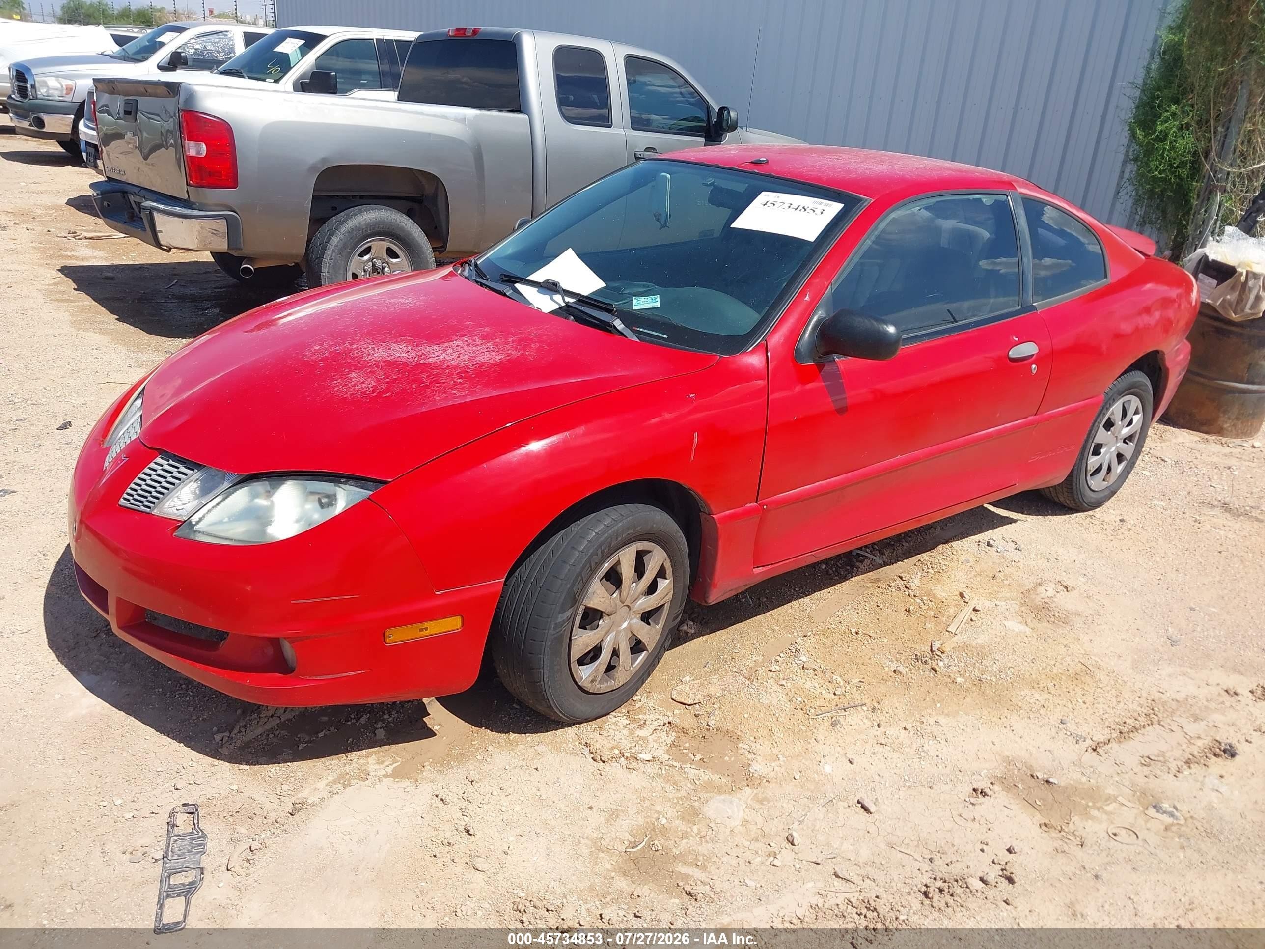 2005 Pontiac Sunfire   Red vin: 3G2JB12F55S169392