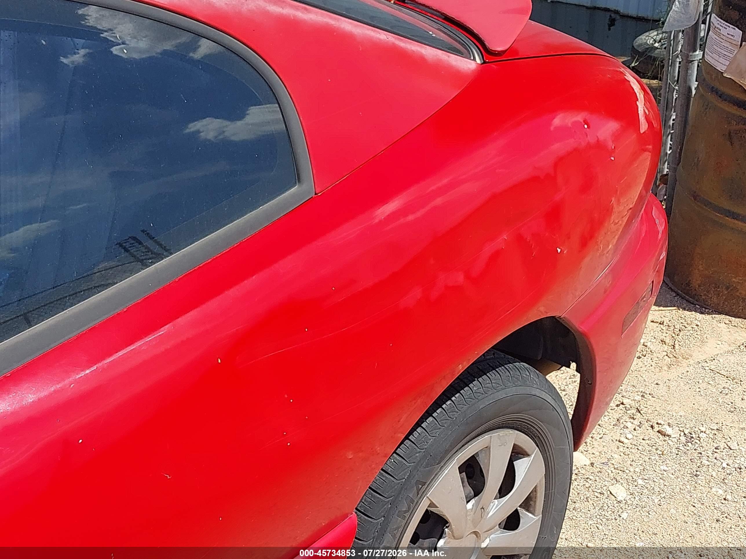 2005 Pontiac Sunfire   Red vin: 3G2JB12F55S169392