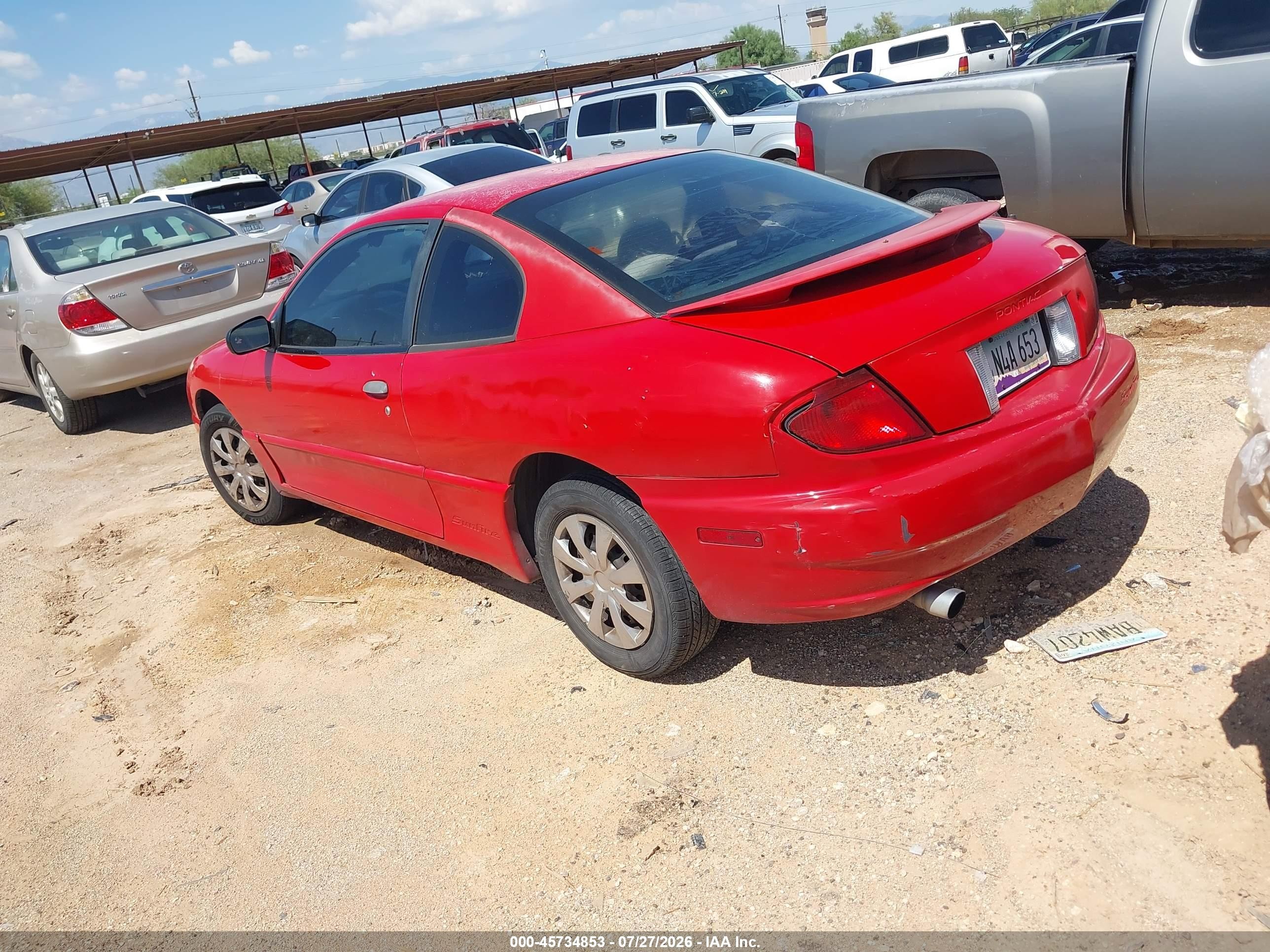 2005 Pontiac Sunfire   Red vin: 3G2JB12F55S169392