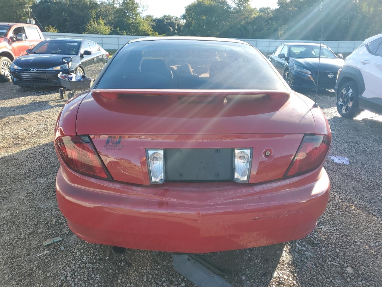 2005 Pontiac Sunfire Red vin: 3G2JB12F55S226268