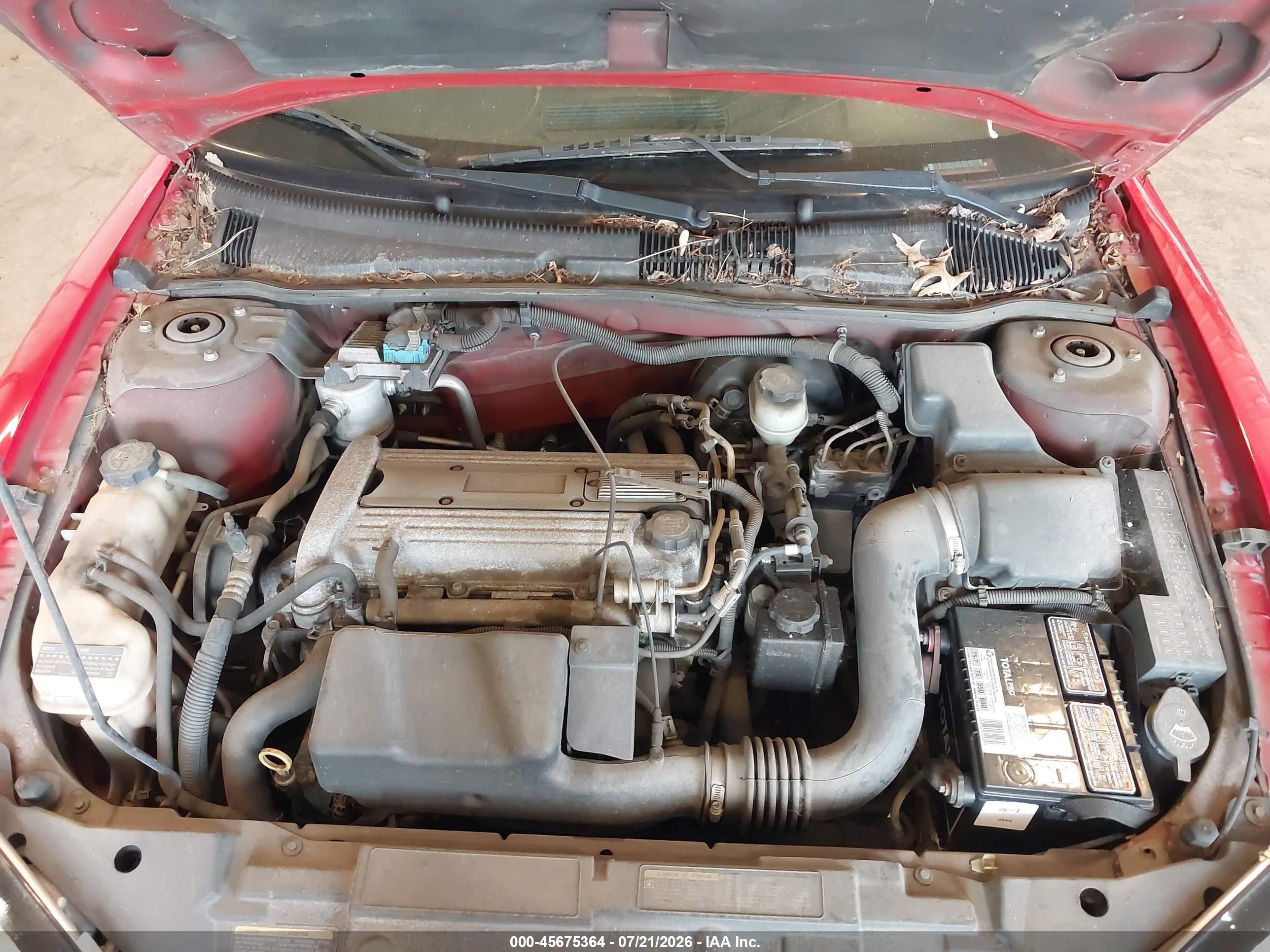 2005 Pontiac Sunfire   Red vin: 3G2JB12F85S113219