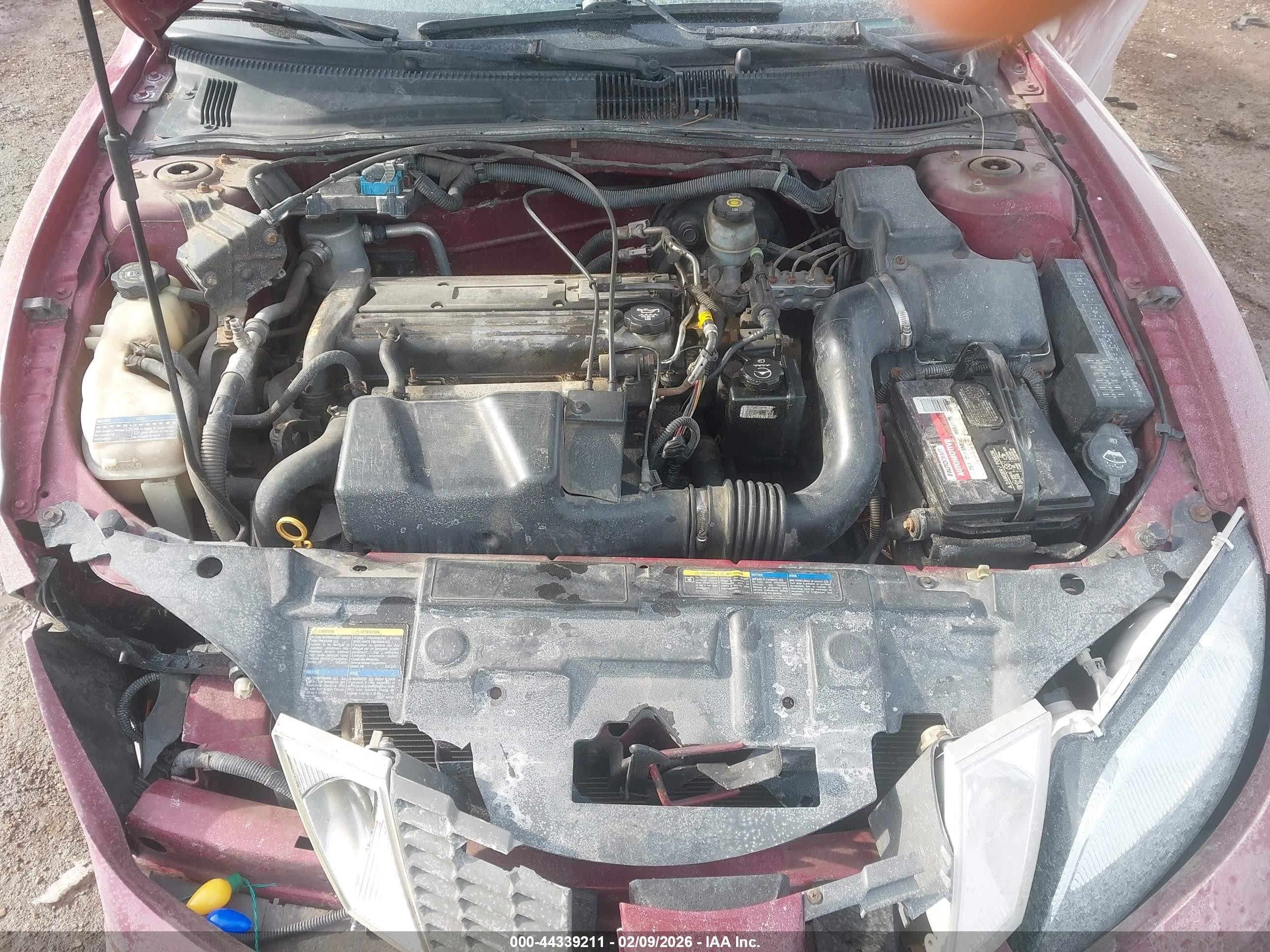 2005 Pontiac Sunfire   Maroon vin: 3G2JB12FX5S185832