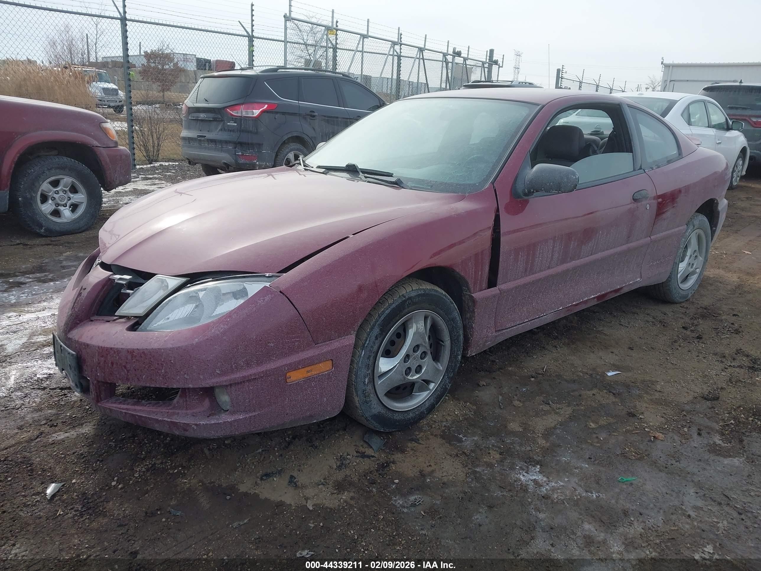 2005 Pontiac Sunfire   Maroon vin: 3G2JB12FX5S185832